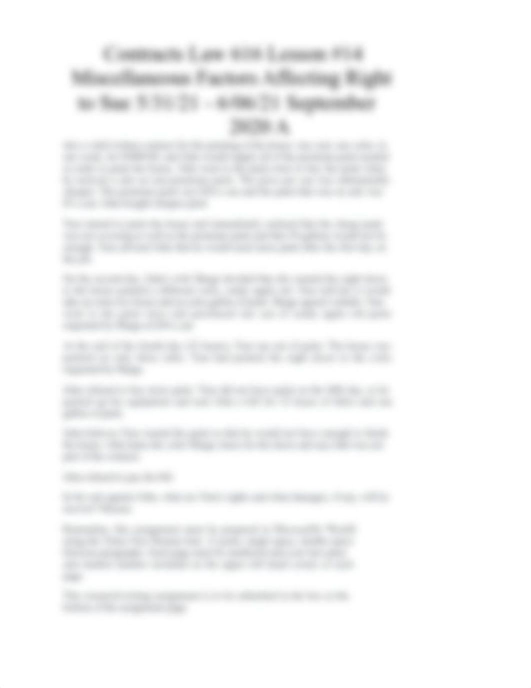 Contracts Law 616 Lesson #14 Miscellaneous Factors Affecting Right to Sue 5.31.21 - 6.06.21 (2).docx_dec5n2fvf7u_page2