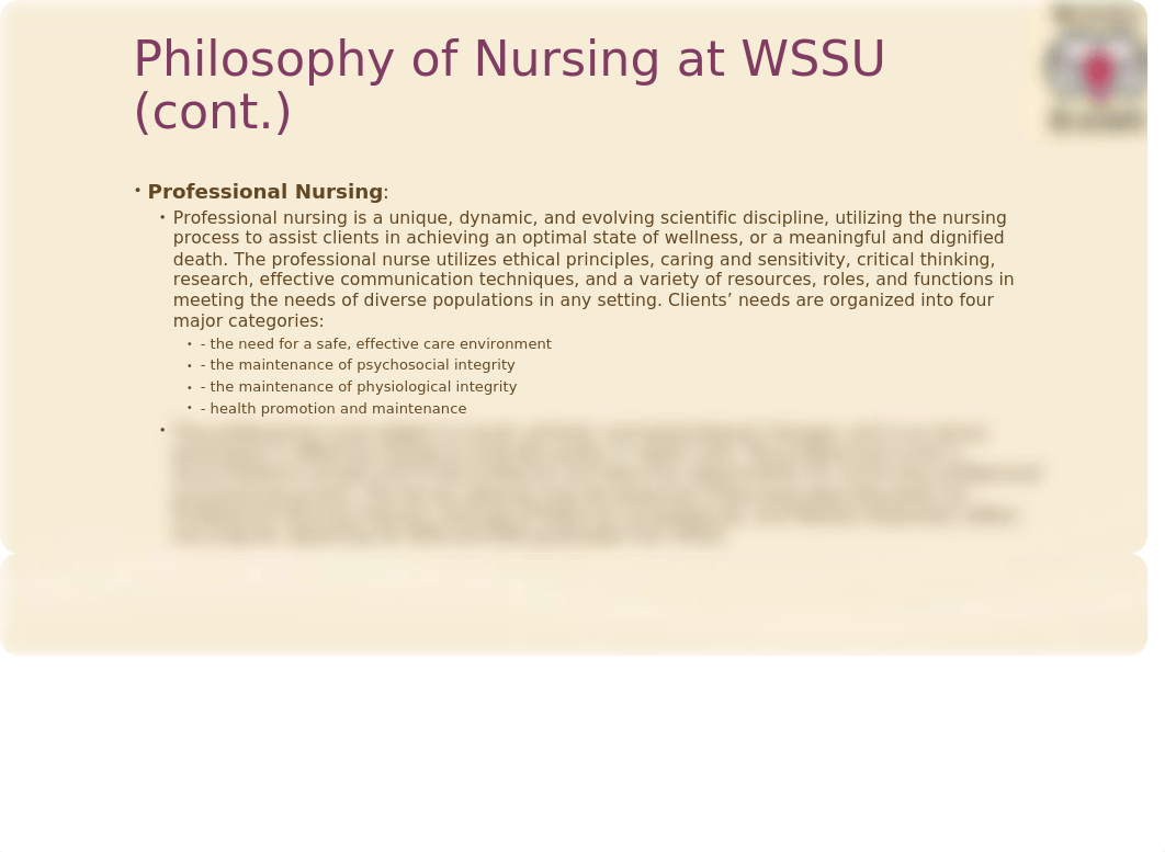 NUR 2313 Unit 6  Program Mission Philosophy and Conceptual FrameworkEBP.pptx_dec6547zvpy_page5