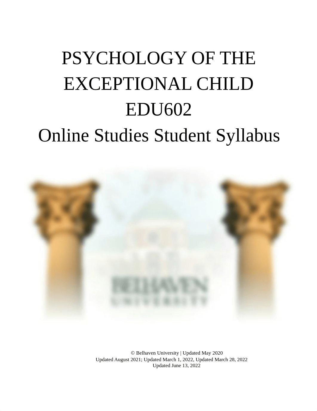 EDU602 Online Studies Student Syllabus.pdf_dec69znynmt_page1