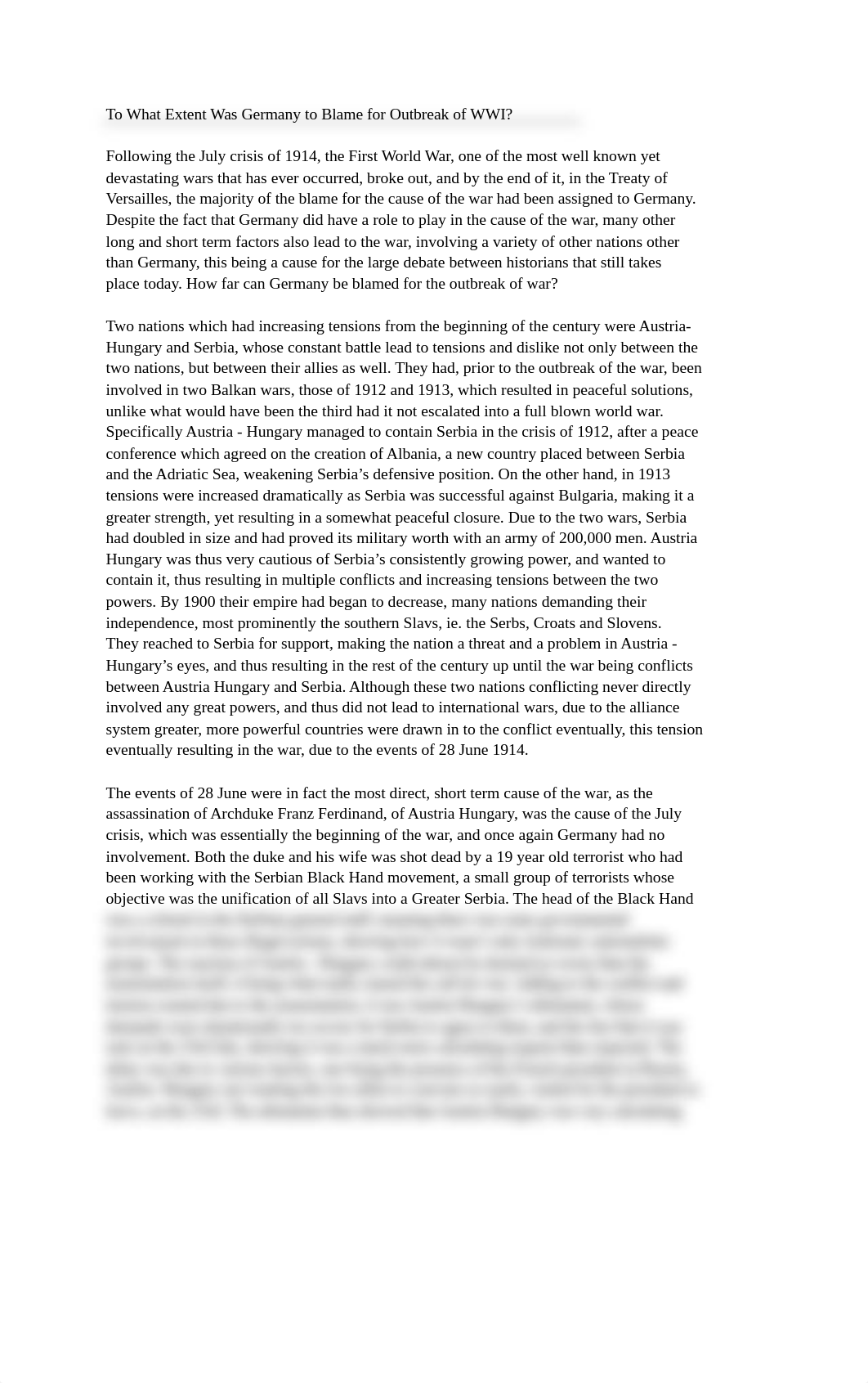 To_What_Extent_Was_Germany_to_Blame_for_Outbreak_of_WWI_deca6c30say_page1