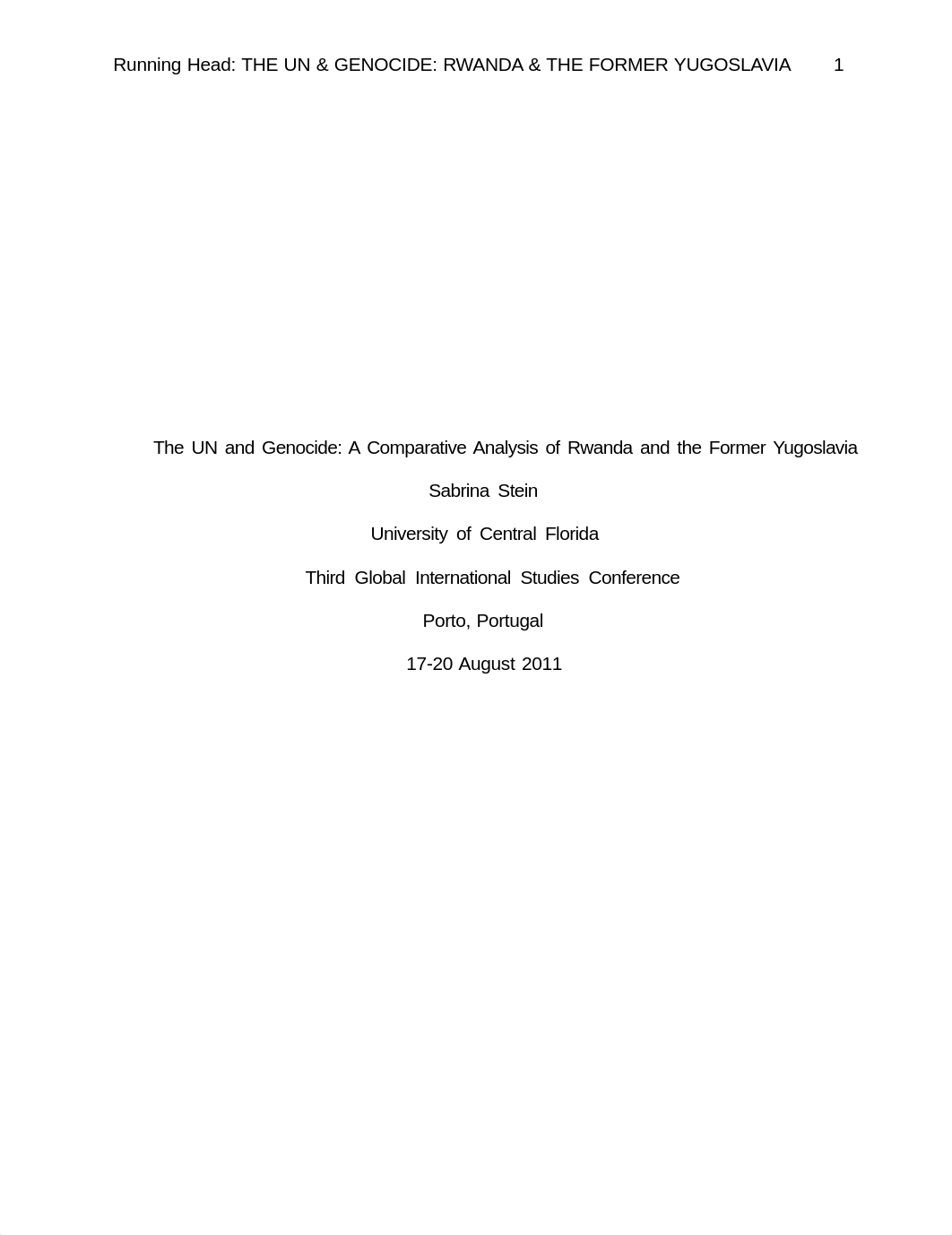 The UN and Genocide A Comparative Analysis of Rwanda and the Former Yugoslavia.pdf_dece4hk36po_page1