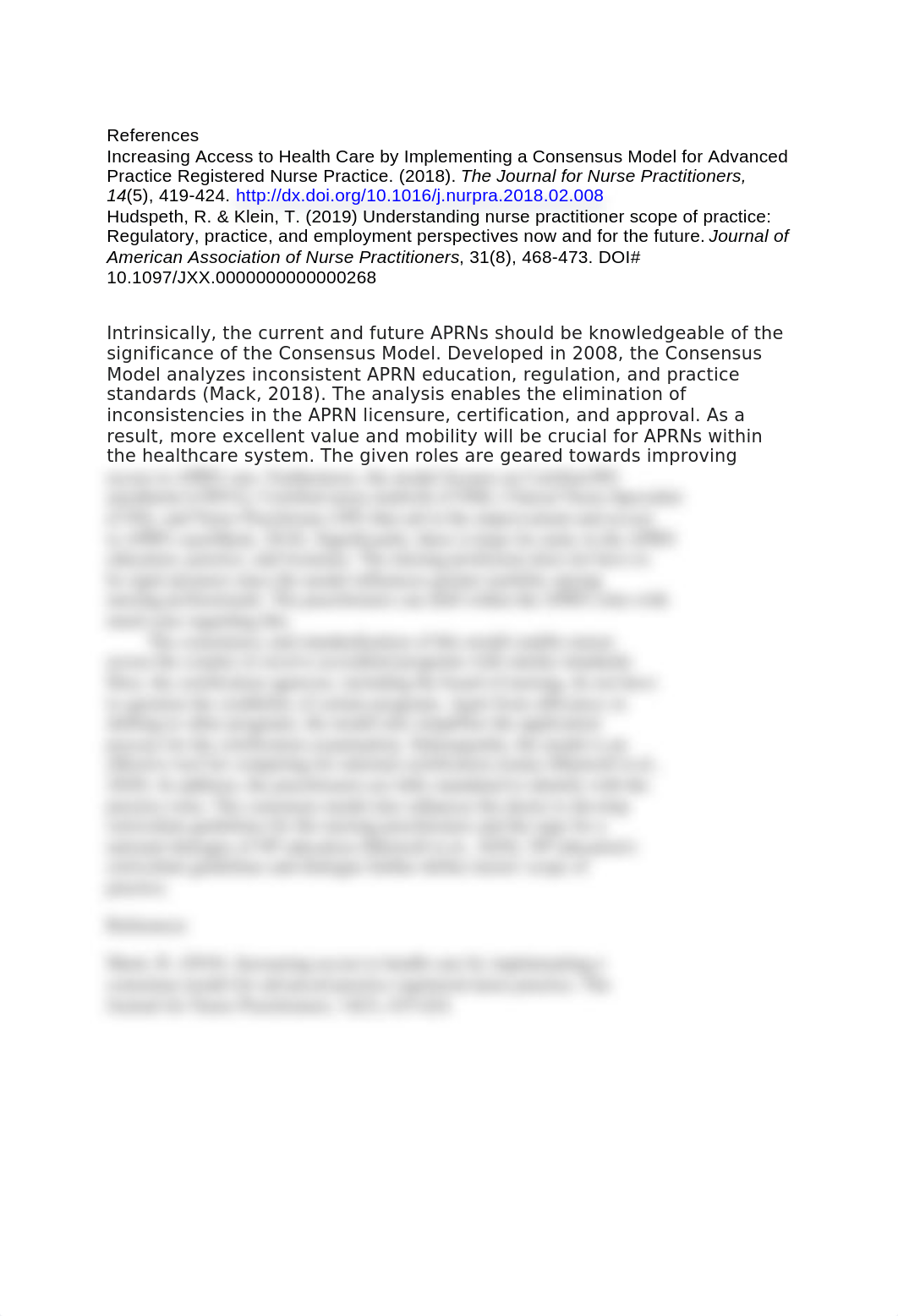 Week 4 Discussion Question 1  The influence of the Consensus Model for APRN.docx_decg1f4xbig_page2