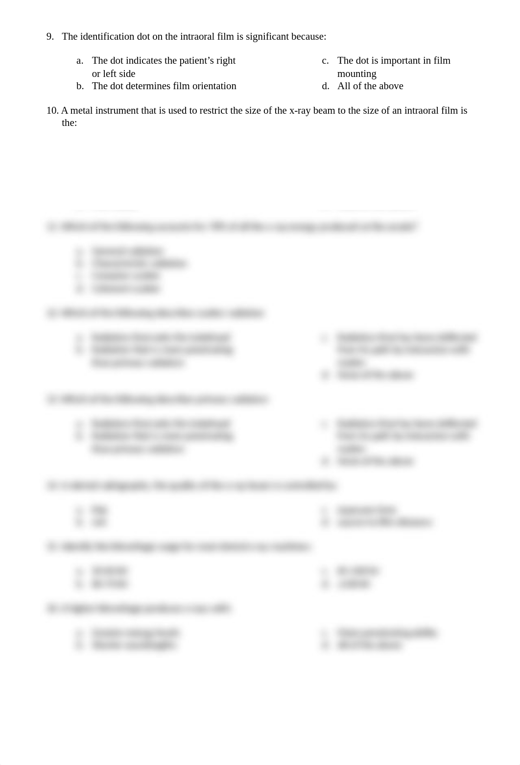 100 Dental Radiography Principles and Techniques Test B.docx_decgo2x4xpo_page2