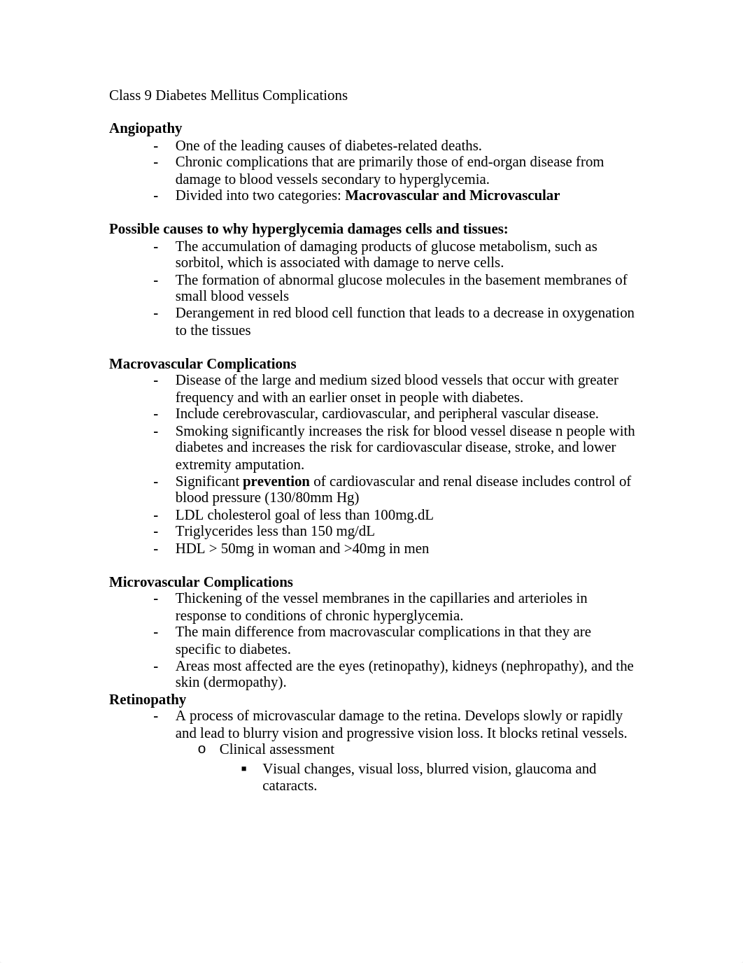 Class 9 Diabetes Mellitus Complications_decmg924i1a_page1