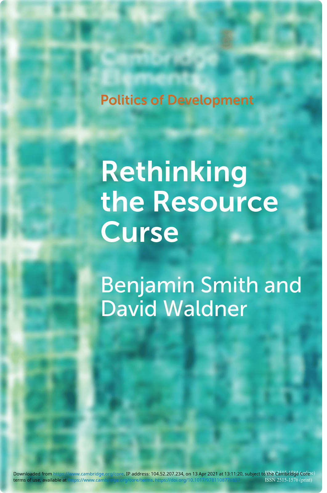 Smith and Waldner - Rethinking the Resource Curse, 2021 CUP.pdf_dectj23v6y5_page1