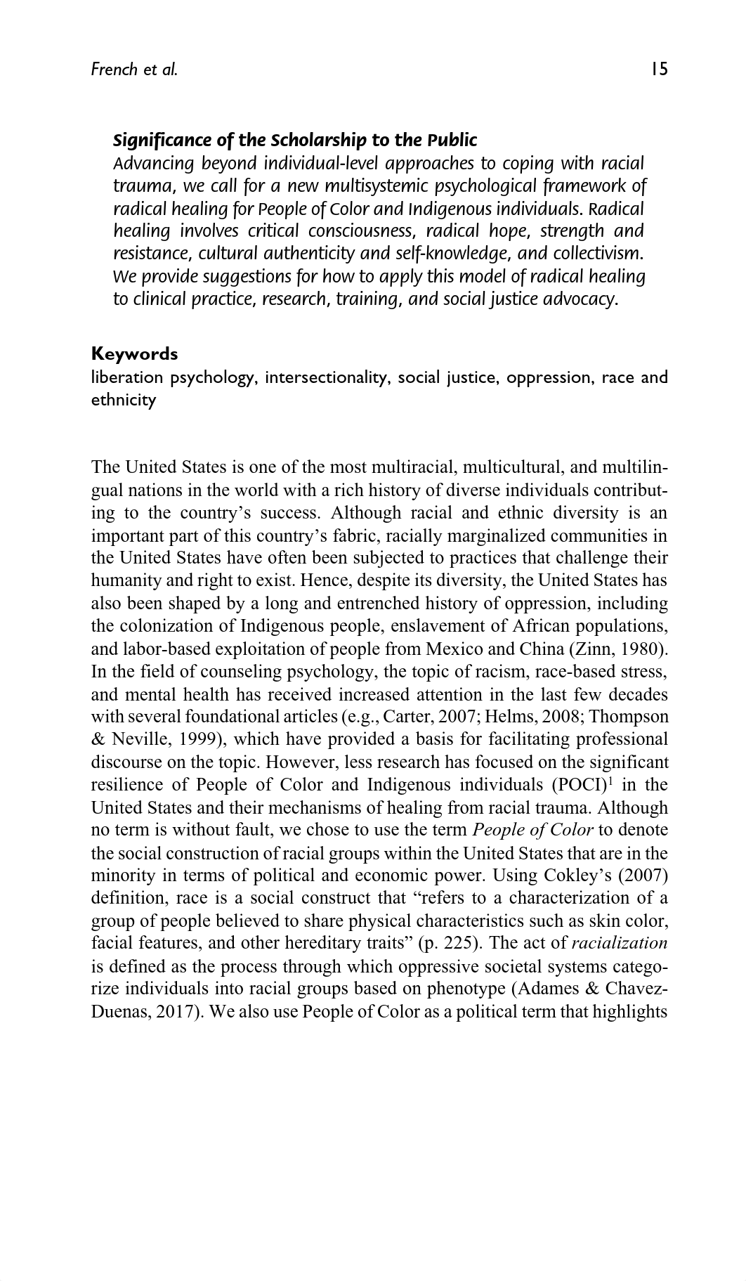 02 French et al. - 2020 - Toward a Psychological Framework of Radical Healin.pdf_dedcih1nxcs_page2