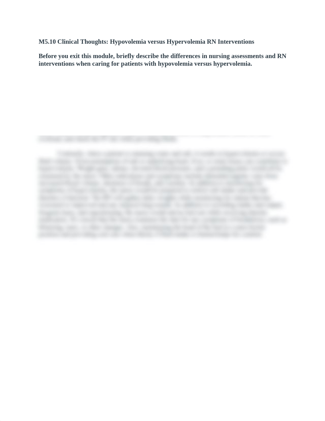 M5.10 Clinical Thoughts- Hypovolemia versus Hypervolemia RN Interventions.docx_dedi152dz0r_page1