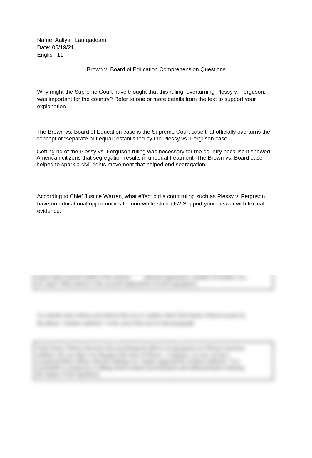 Brown v. Board of Education Comprehension Questions.docx_dedpb529pdl_page1