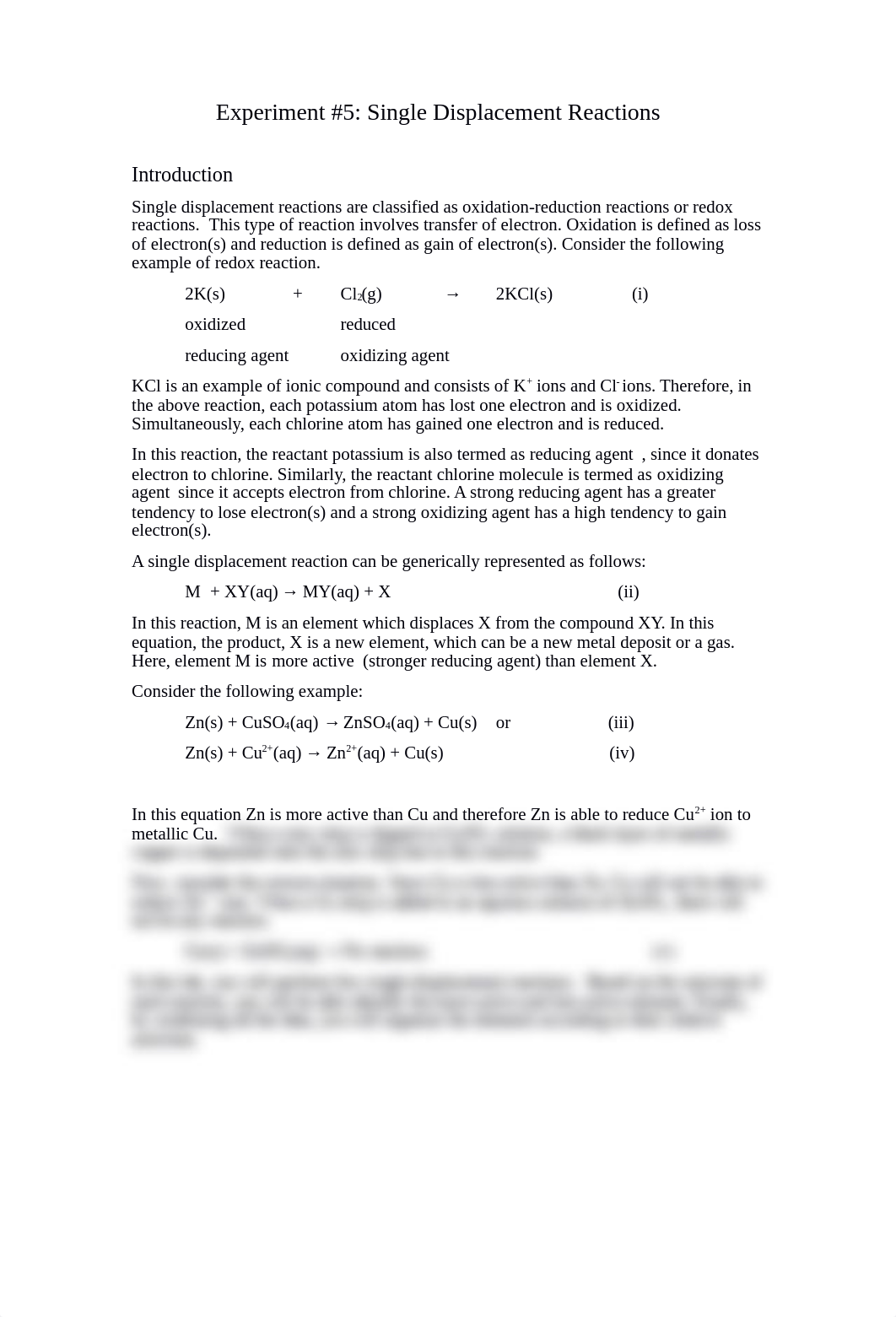 CHE 121_Lab 5_Single Displacement Reactions lcm modified for online che 121.docx_dedvoxw4r3v_page1