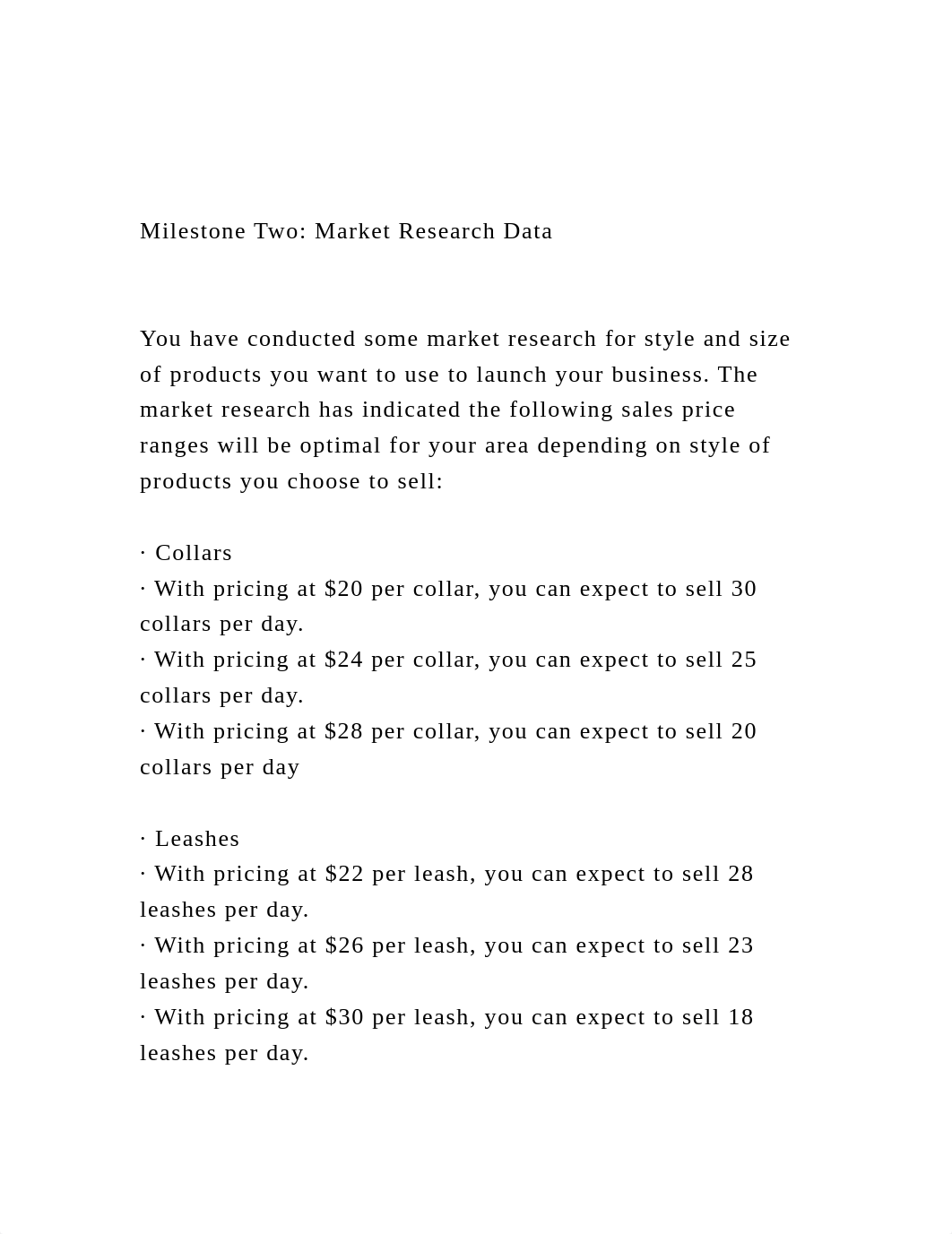 Milestone Two Market Research Data You have conducted som.docx_dedyk9odxka_page2