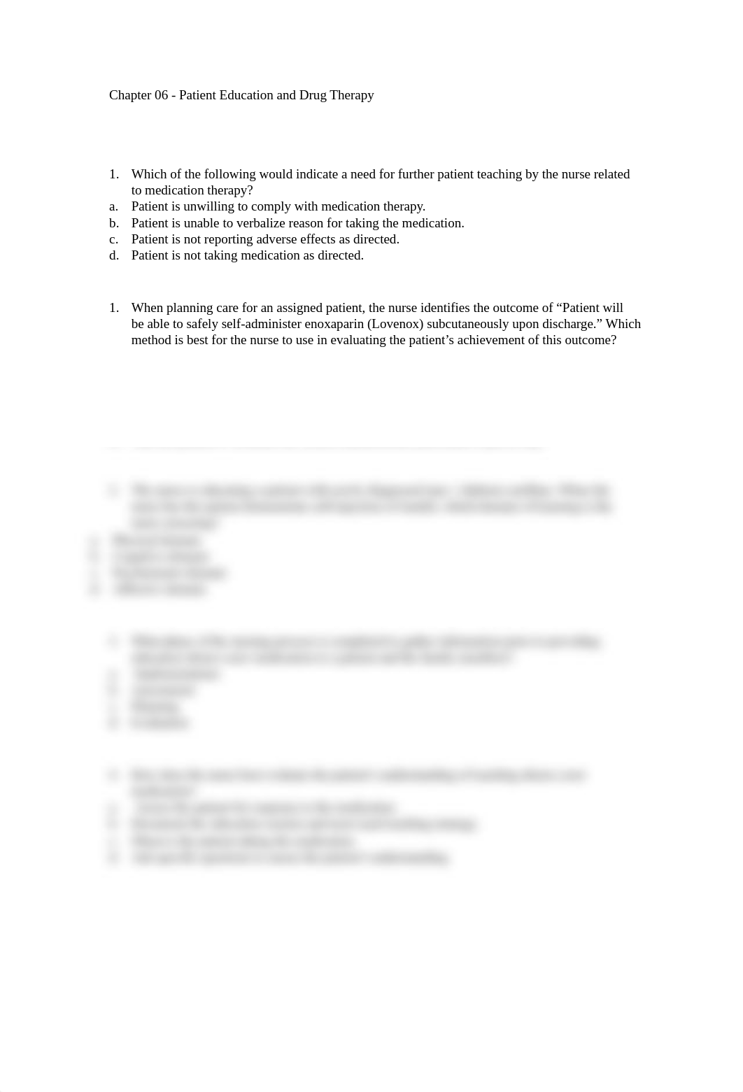 Chapter 06 - Patient Education and Drug Therapy Elvolve.docx_dee5omo3k4j_page1