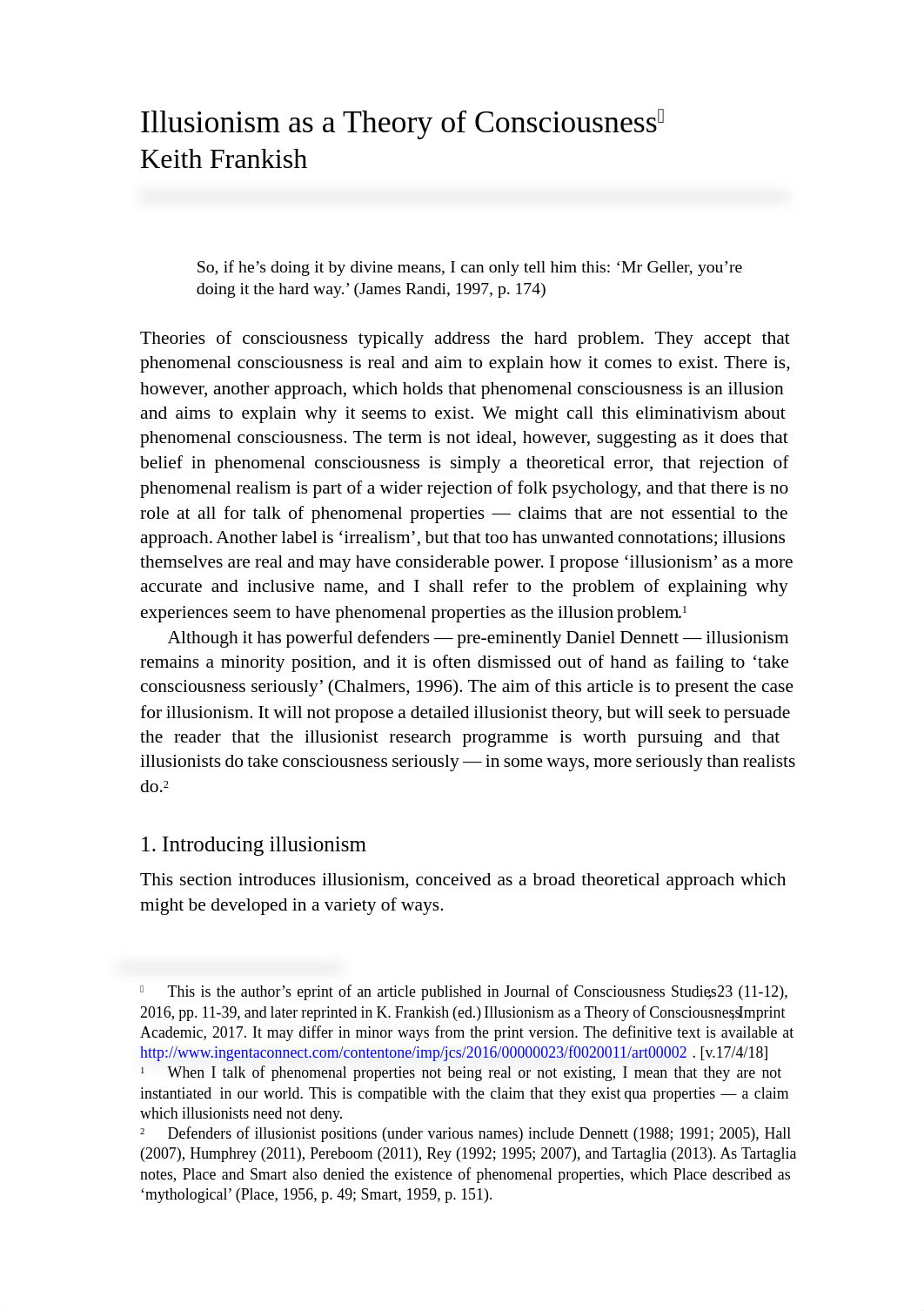 Frankish -Illusionism as a theory of consciousness.pdf_dee693eecbp_page1