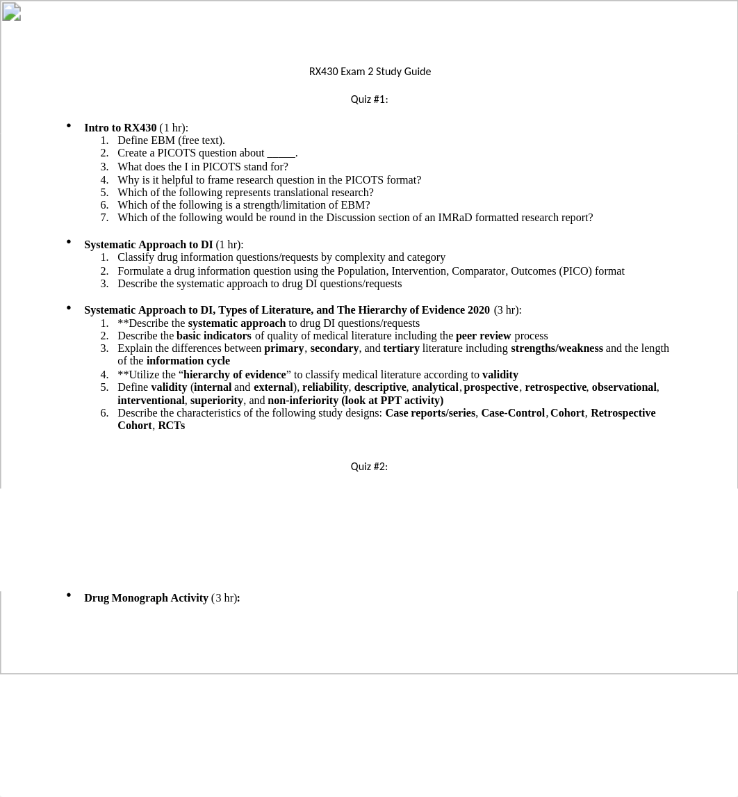 RX430 Exam 2 Study Guide.docx_deegdv9kusb_page1