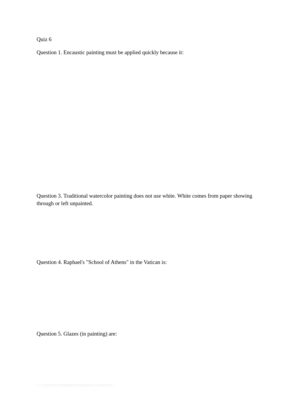 Art Appreciation Quiz 6.docx_deenxg3f7xt_page1