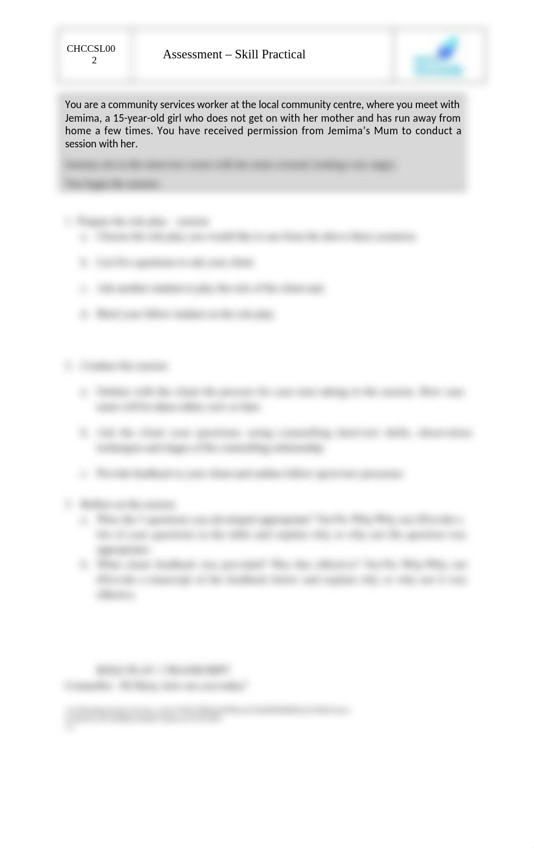 CHCCSL002 Skill Practical Assessment.docx_deer7ffq1g2_page3