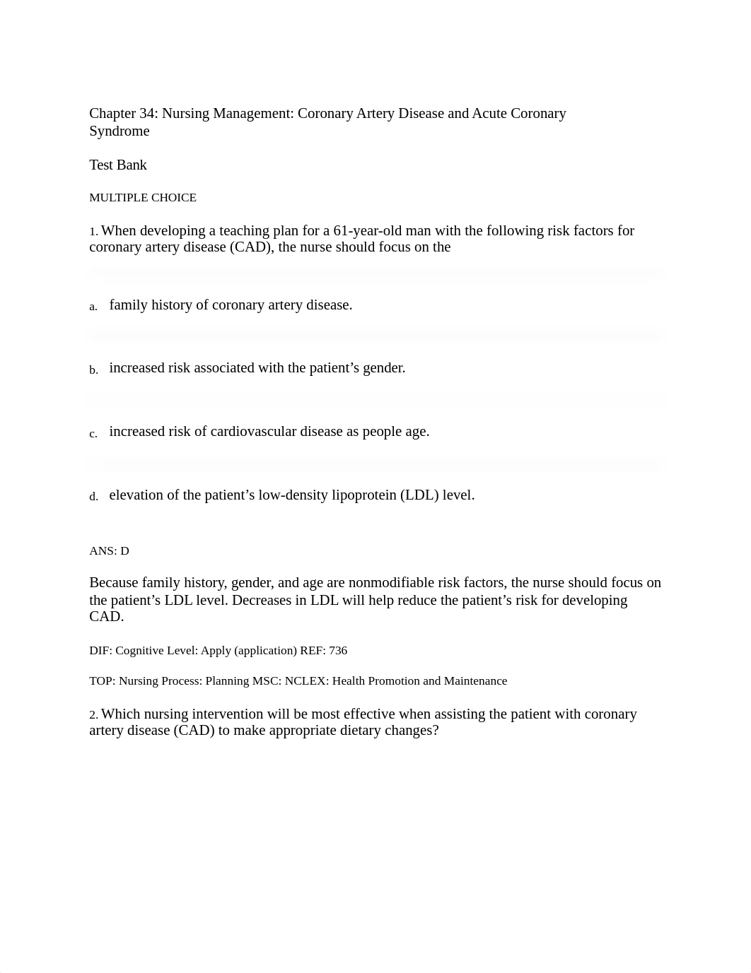 Chapter 34 Nursing Management Coronary Artery Disease and Acute Coronary Syndrome.docx_defkre1kb2k_page1