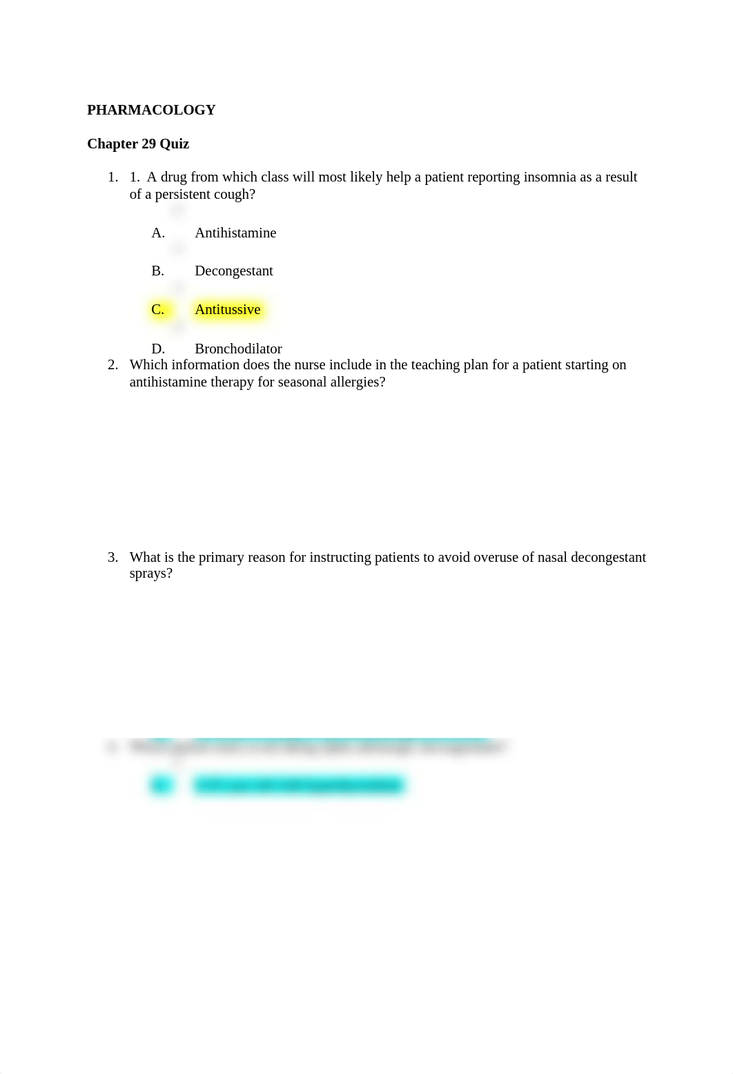 PHARMACOLOGY CH 29 quiz 2020 (1).docx_defsbvyemv2_page1