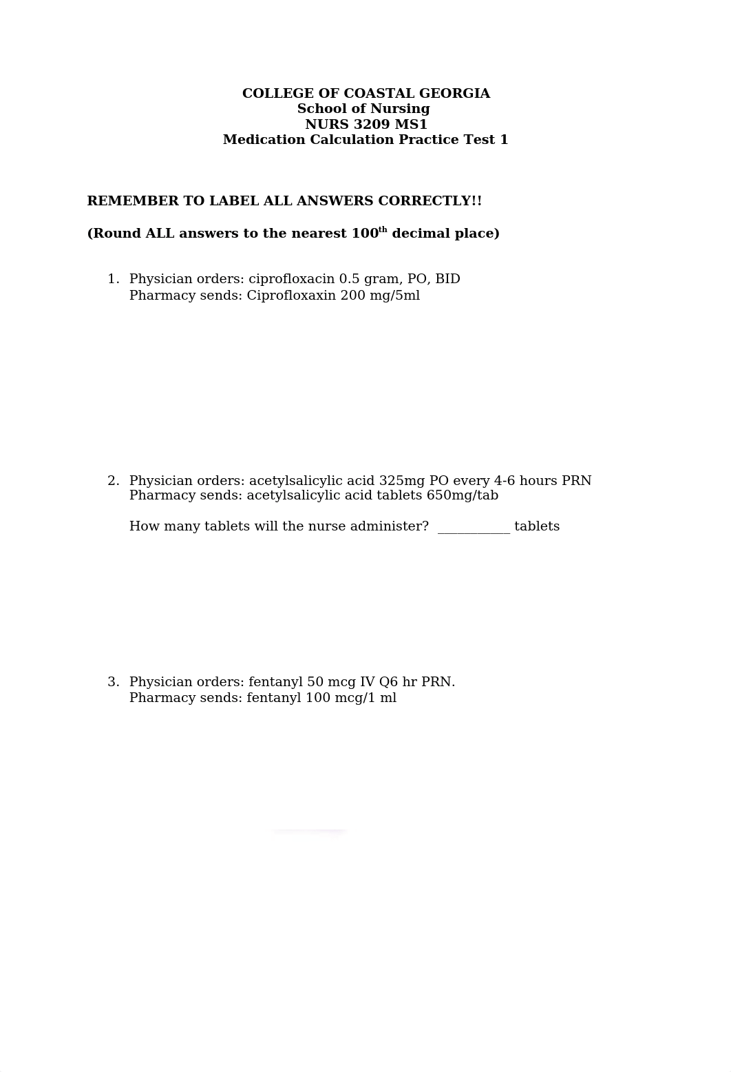 NURS 3209 Med Calc Practice 1 (1)   Worked out.docx_deh5l1qivo0_page1