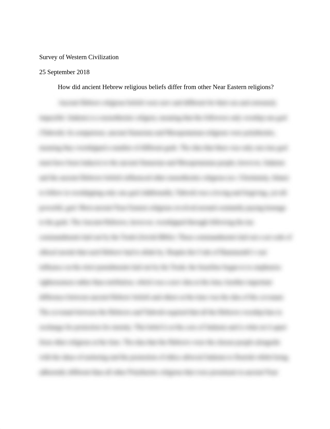 How did ancient Hebrew religious beliefs differ from other Near Eastern religions?_deh7iu04o7m_page1