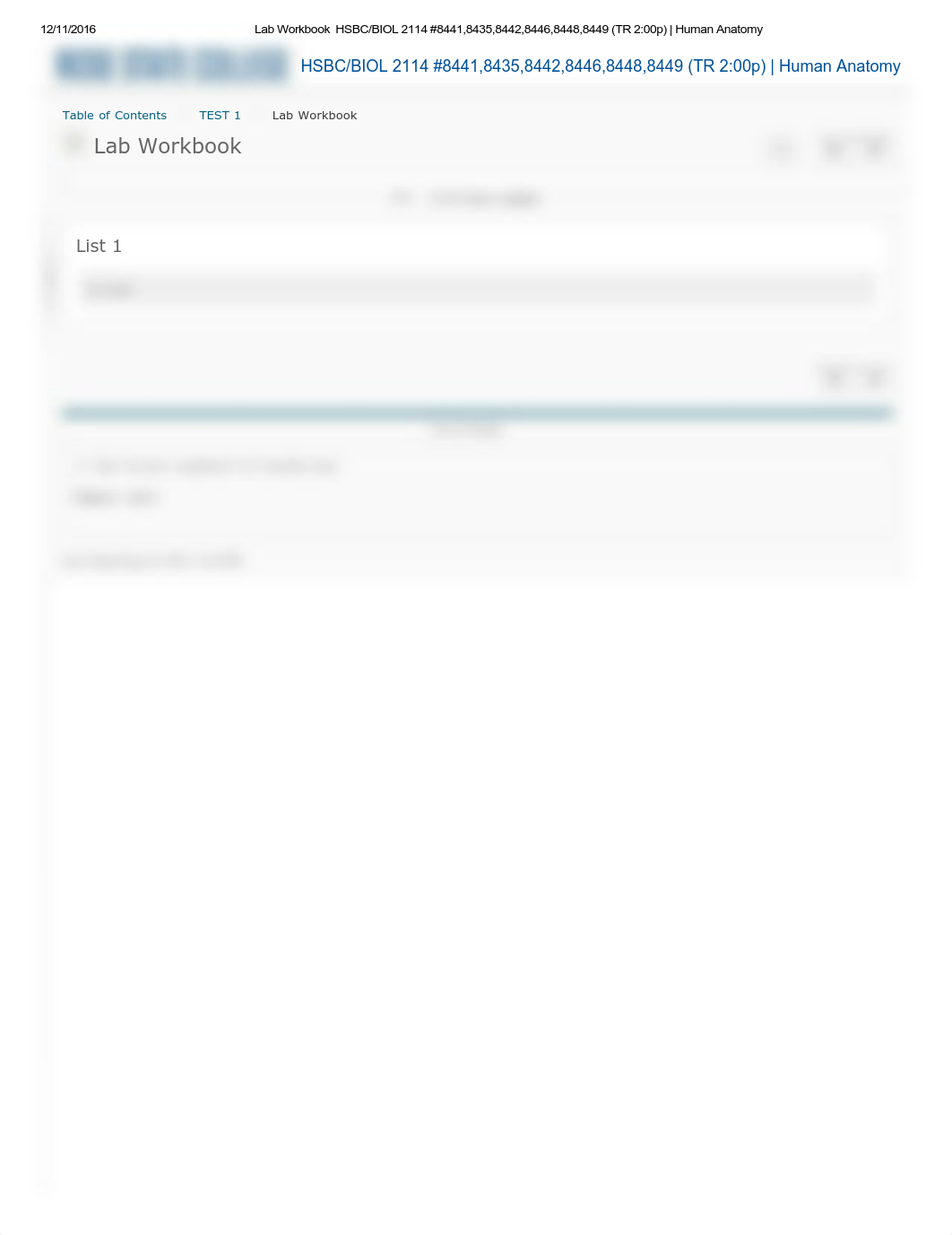 Lab Workbook - HSBC_BIOL 2114 #8441,8435,8442,8446,8448,8449 (TR 2_00p) _ Human Anatomy_dehlmquhmwb_page1