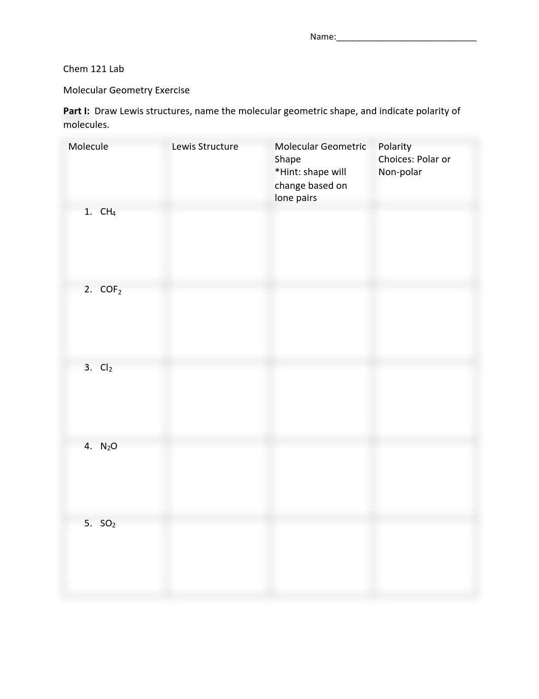 Chem121L Molecular Geometry Exercise.pdf_dehvsakwri3_page1