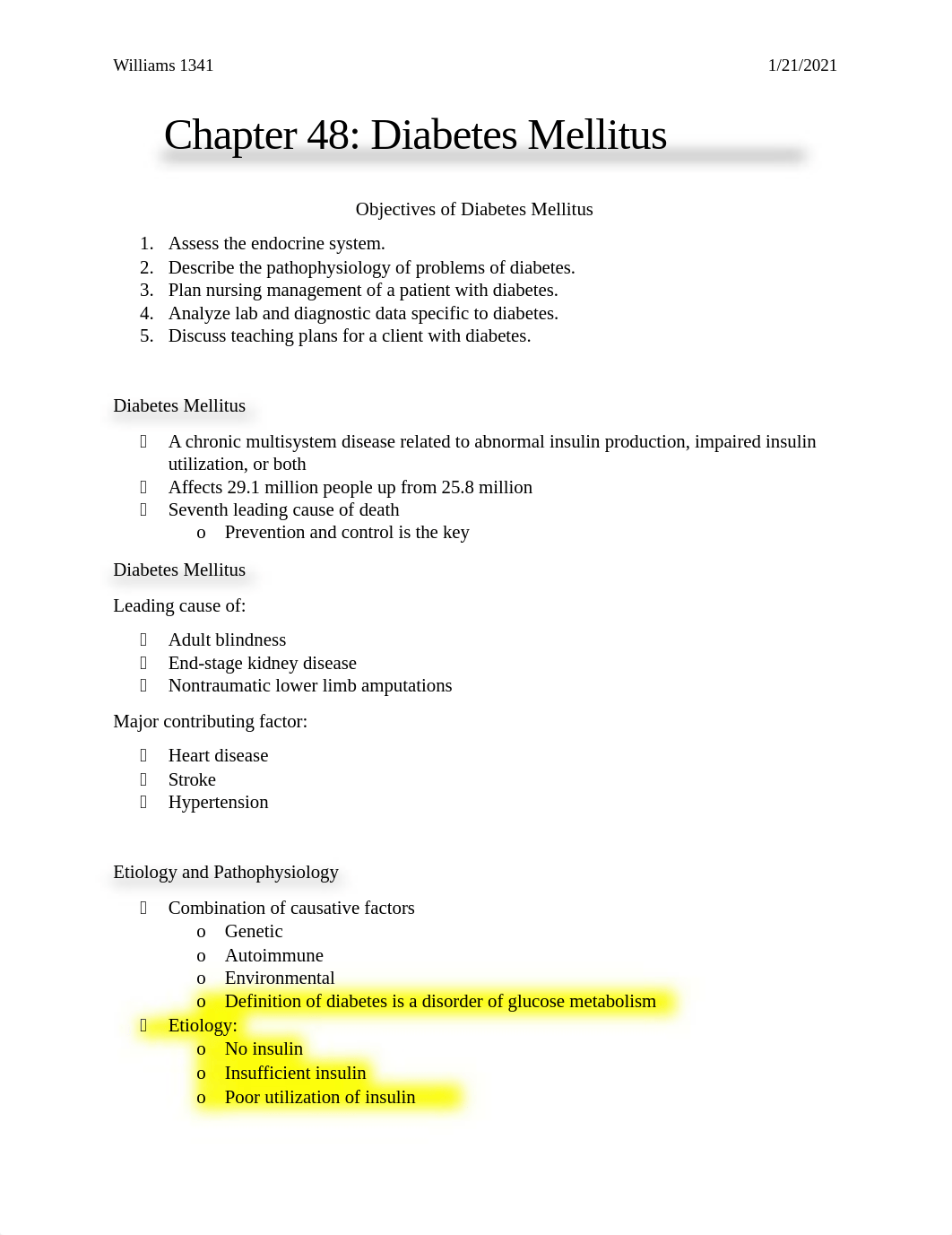 Chapter 48 Diabetes Mellitus Williams 1-21-2021.docx_dei2rzva0jn_page1