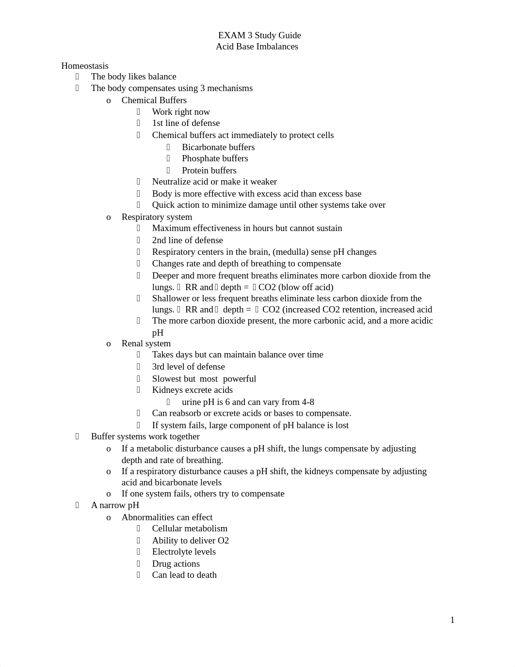 EXAM 3 Study Guide Acid Base Imbalances_dei5zbucdz0_page1