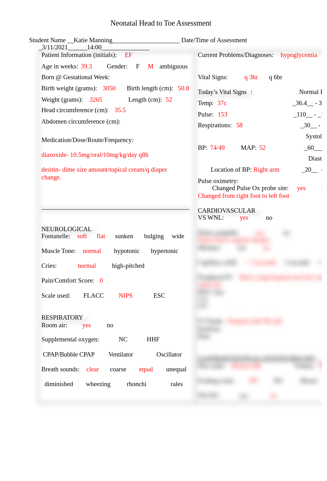 NURS 303 RICN Neonatal Head to Toe Assessment.docx_deialrd5j54_page1