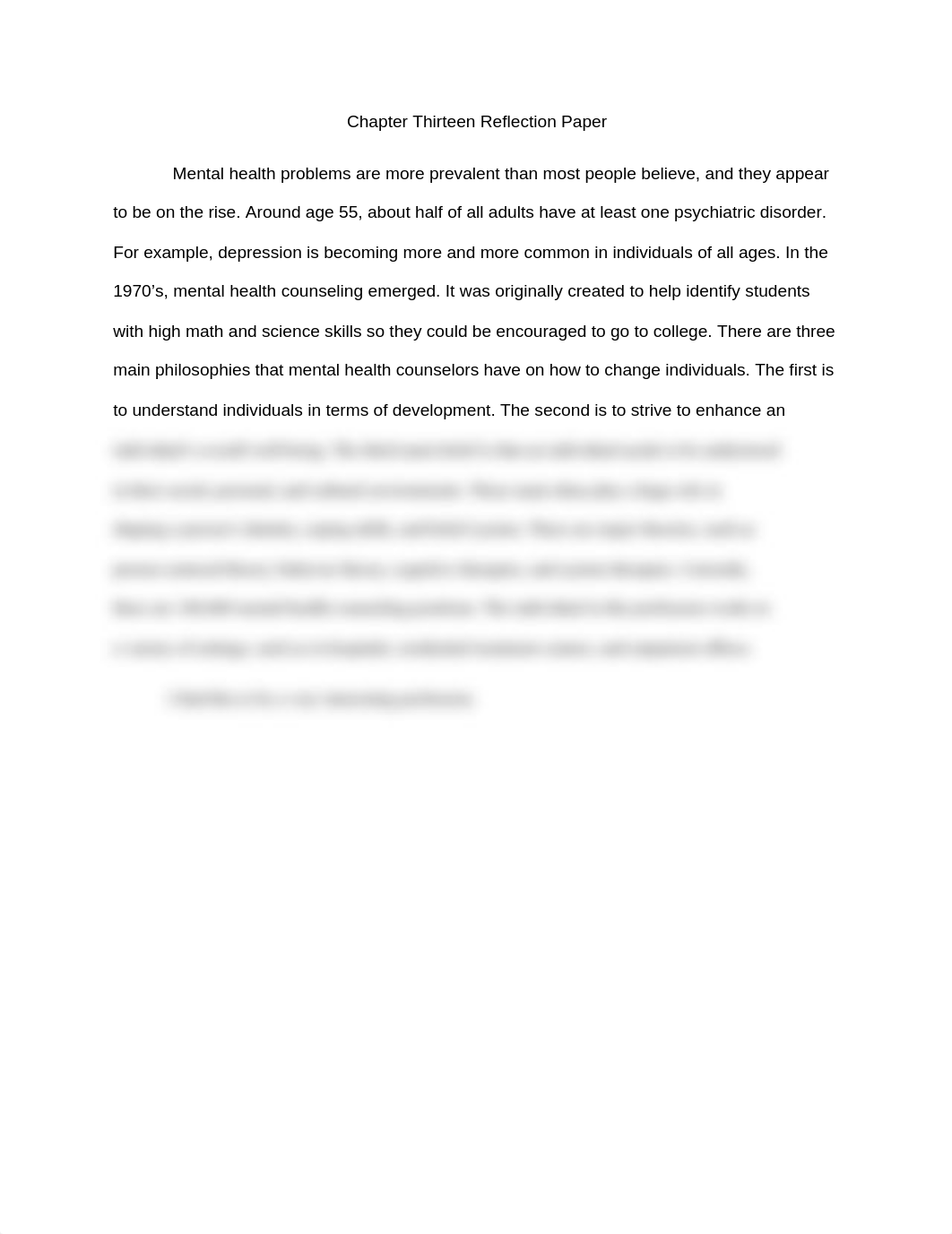 Chapter Thirteen (Mental Health Counseling) Reflection Paper_deicw75hcqh_page1