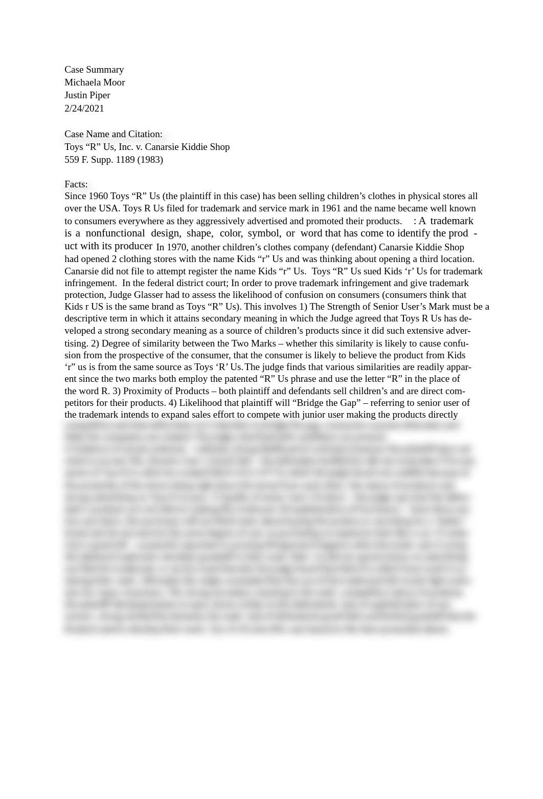 Case Summary 1 MOOR  Toys R Us vs. Canarsie.docx_deiot7g3b7d_page2