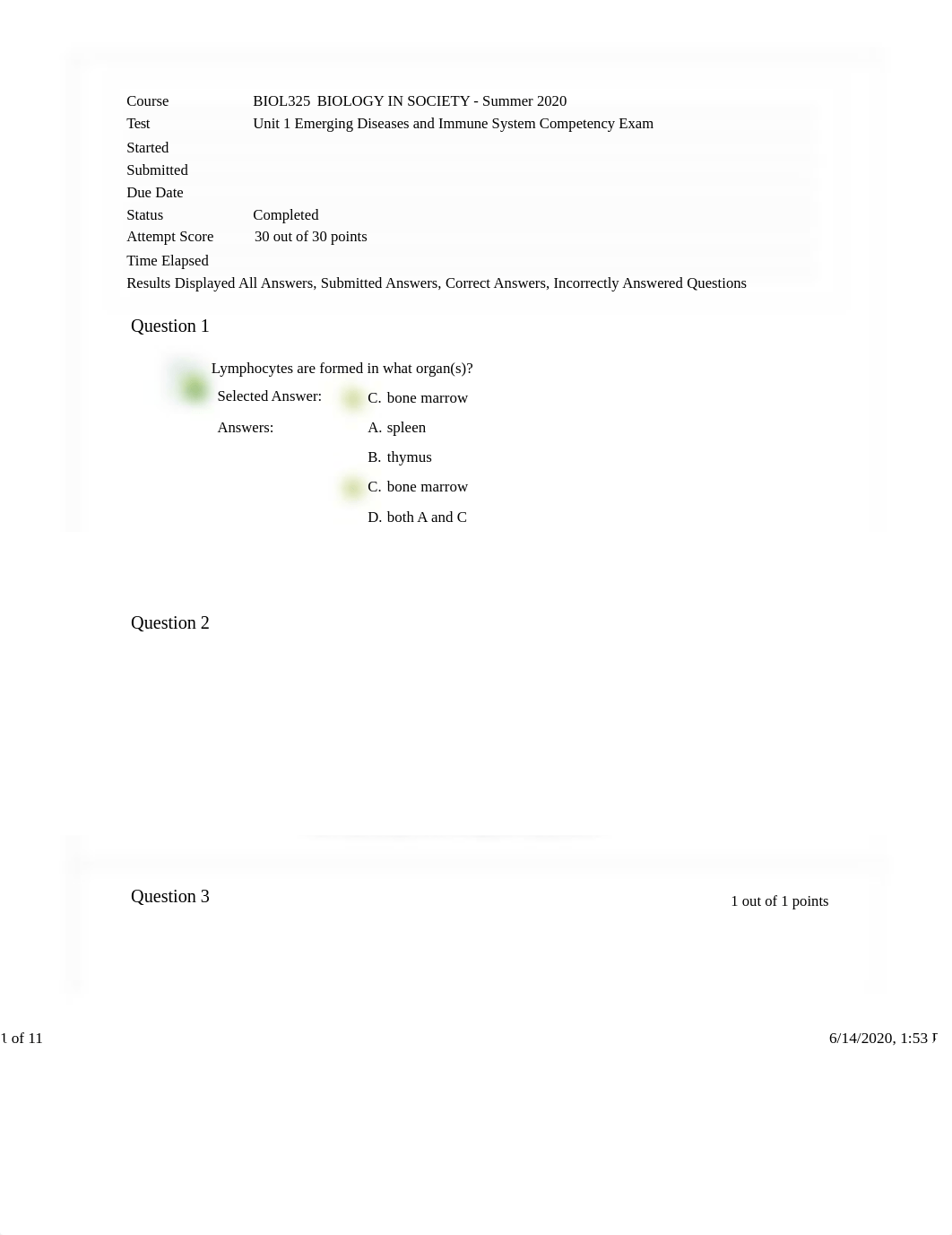 Unit 1 Emerging Diseases and Immune System Competency Exam.pdf_dej7wx7qcz5_page1