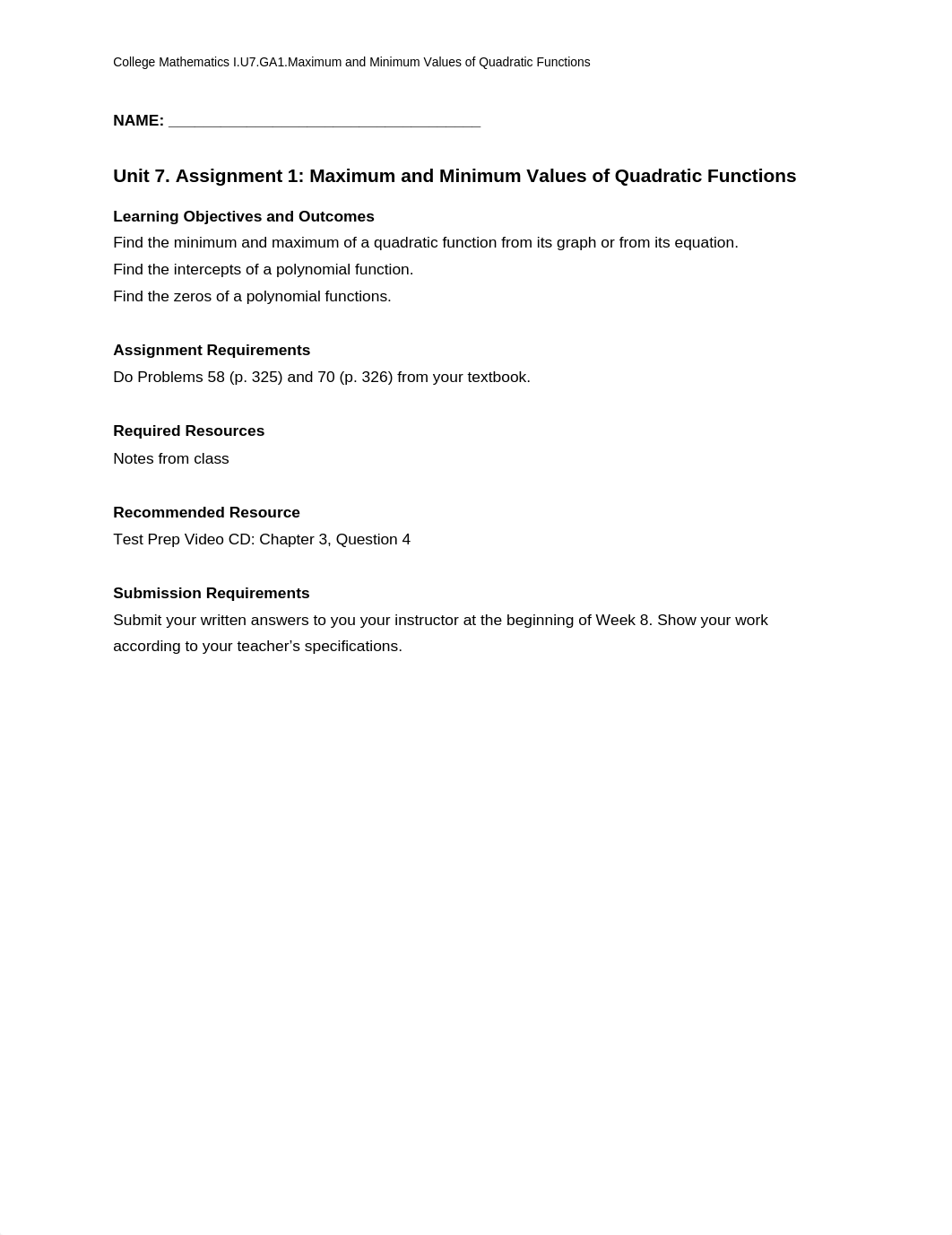 MA1210 U7.GA1.Maximum and Minimum Values of Quadratic Functions_dej8baaedwl_page1