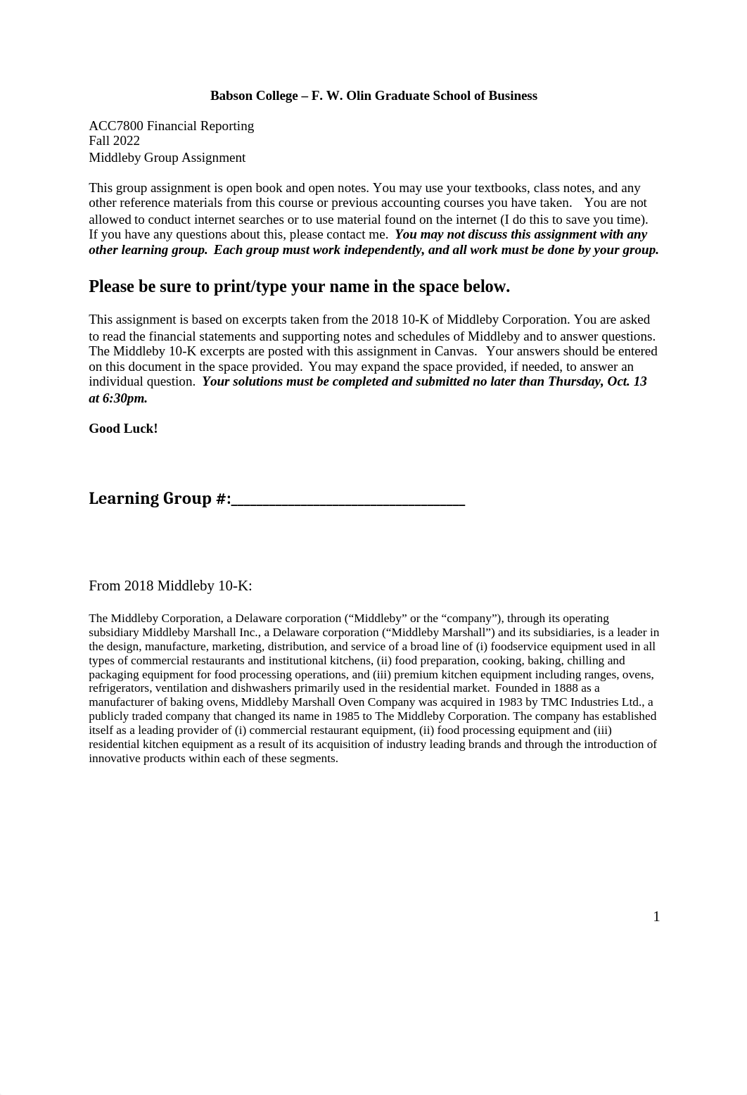 Middleby Corp Group Assignment - Fall 2022 - A32.docx_dejciie8exz_page1