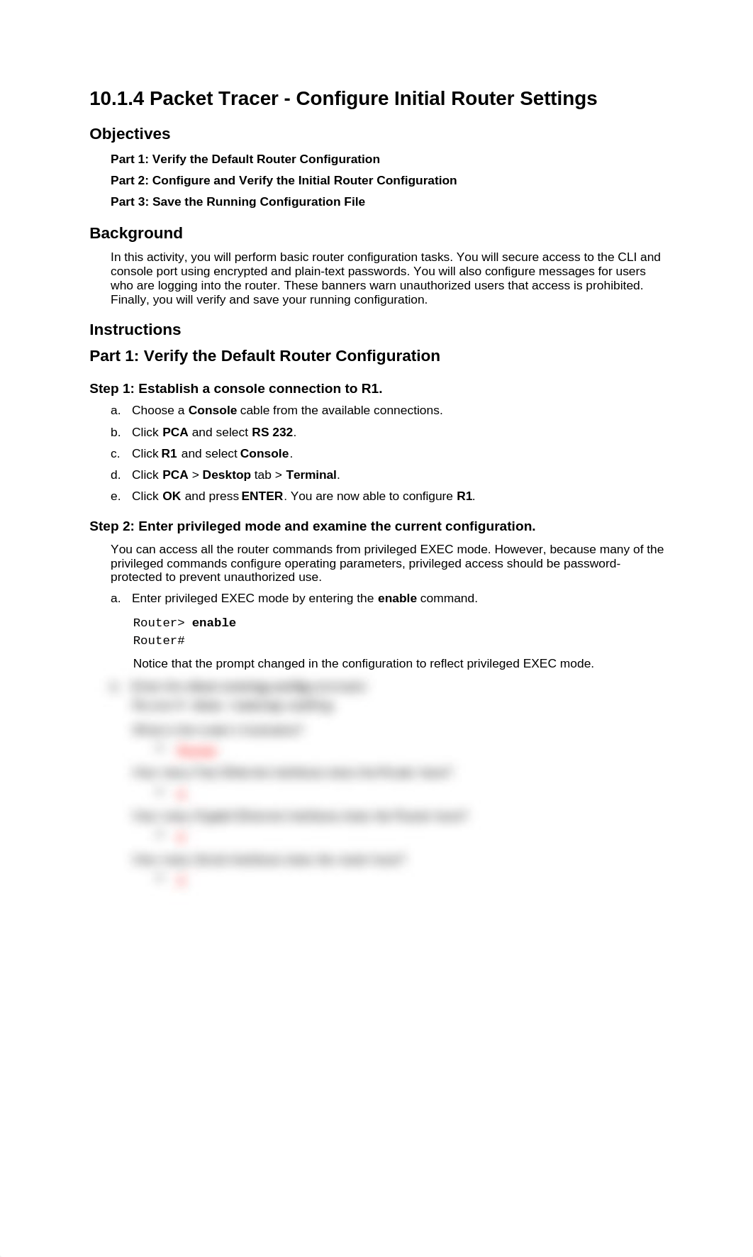 10.1.4 Packet Tracer - Configure Initial Router Settings.docx_dejh3dz3rz2_page1