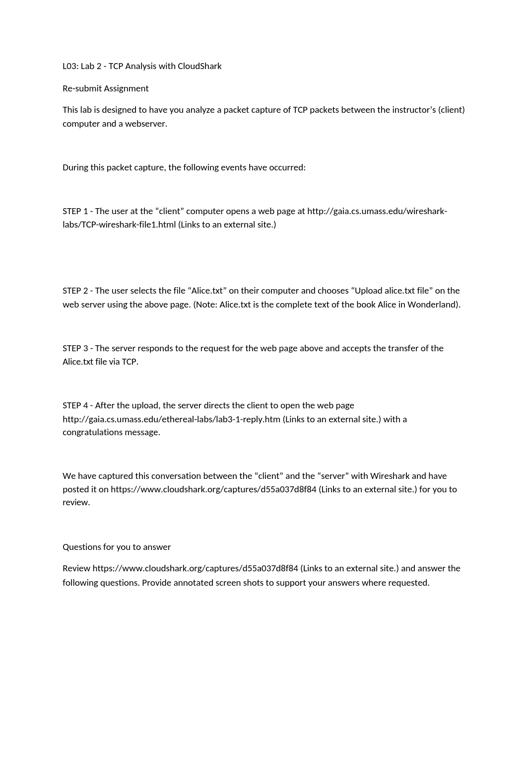 L03 Lab 2  TCP Analysis with CloudShark_dejh8nxlwdh_page1