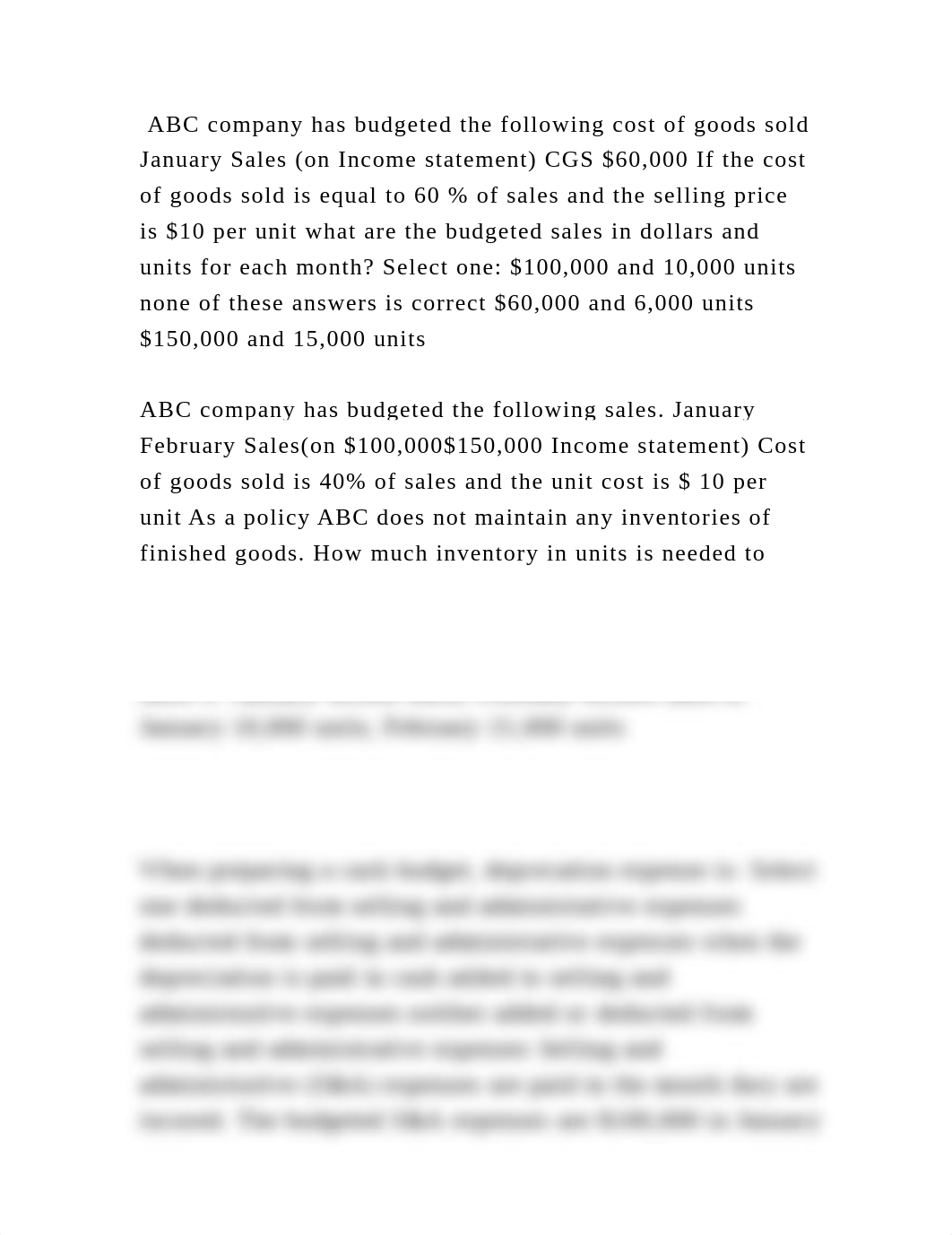 ABC company has budgeted the following cost of goods sold January Sal.docx_dejti4b3py6_page2