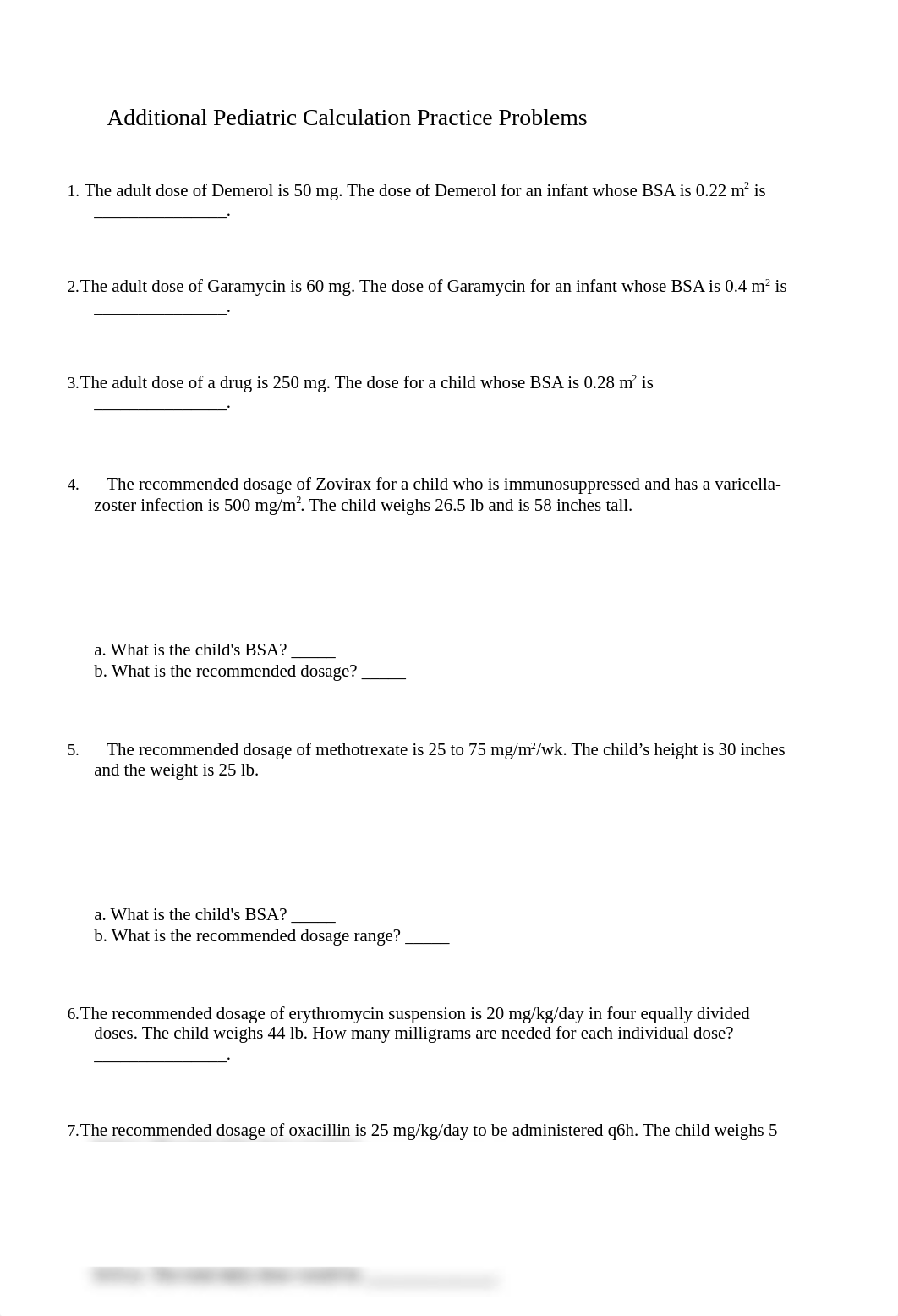 Additional Pediatric Calculation Practice Problems 2017.docx_dejwjjjk1l0_page1