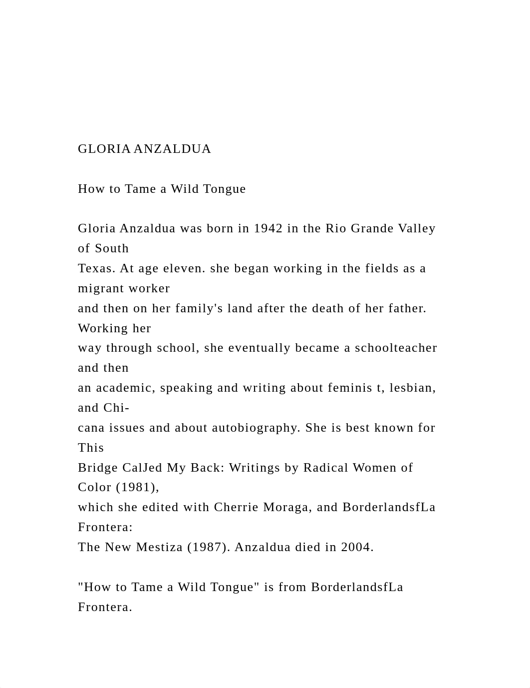 GLORIA ANZALDUA How to Tame a Wild Tongue Gloria Anzal.docx_dek3oa0hp5q_page2