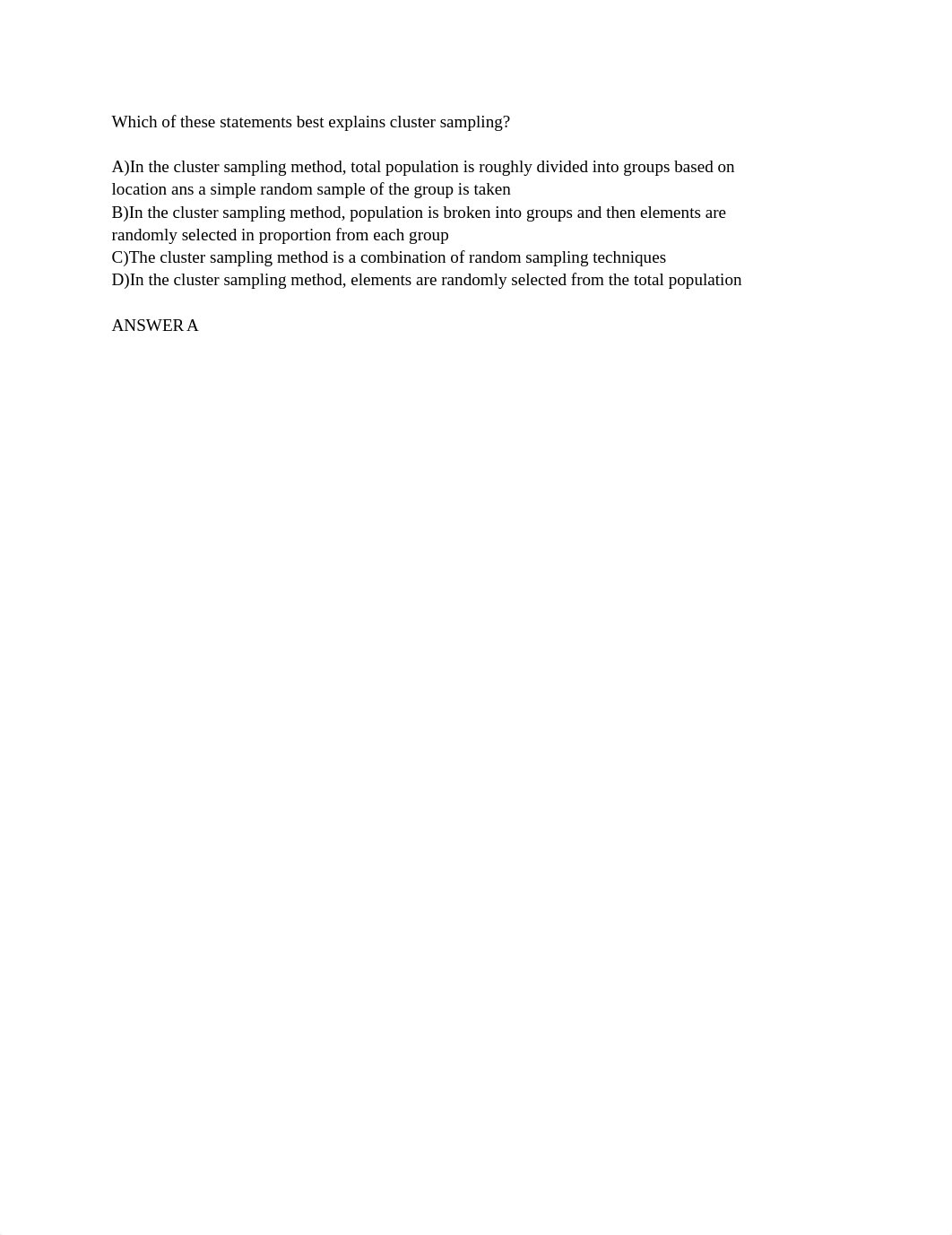 Which of these statements best explains cluster sampling.pdf_dek81jwxox4_page1