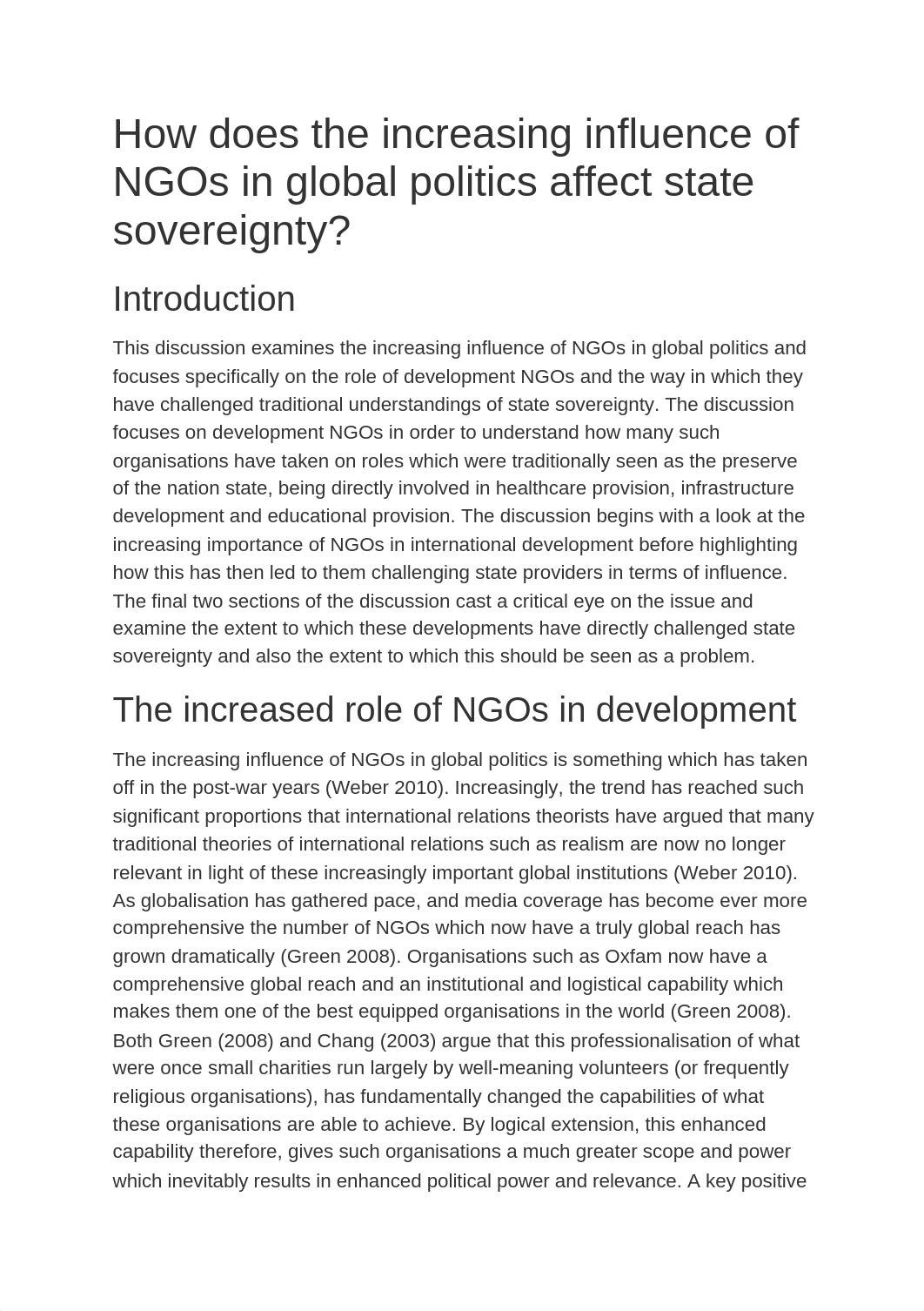 How does the increasing influence of NGOs in global politics affect state sovereignty_dekgjthxoit_page1