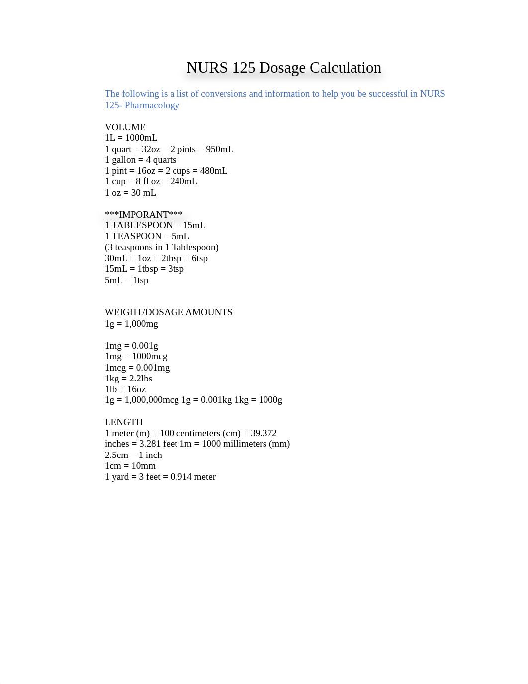 NURS 125 Dosage Calculation Packet (3) - Tagged (1).pdf_dekmzsve0yb_page1