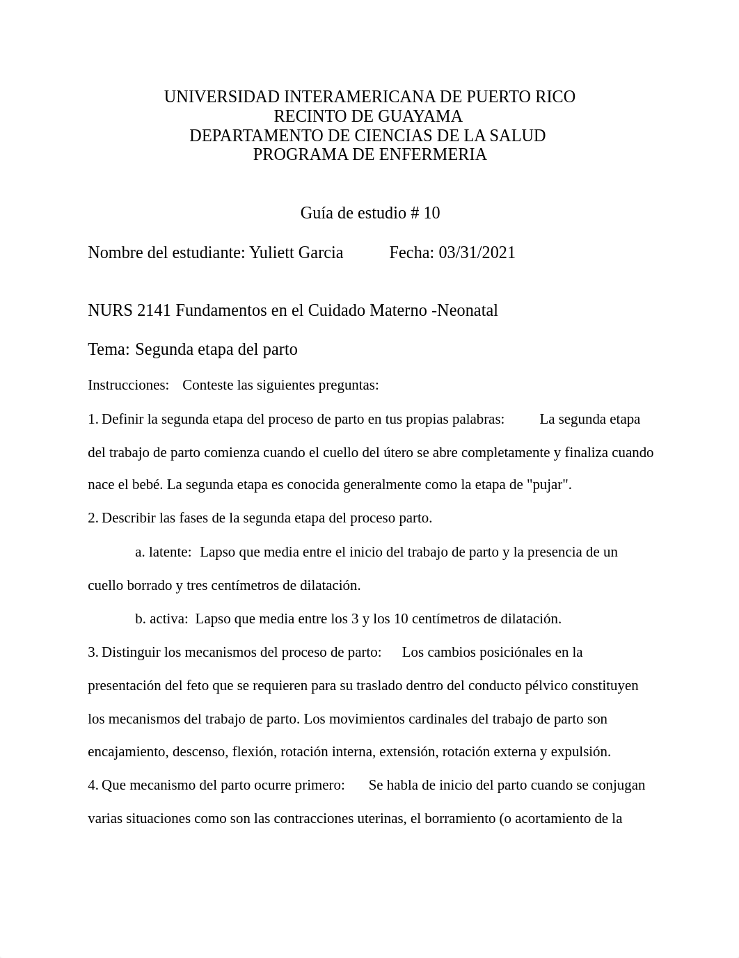 GUIA DE ESTUDIO #10 NURS 2141 SEGUNDA ETAPA DEL PARTO (2).pdf_del6fjpoixu_page1