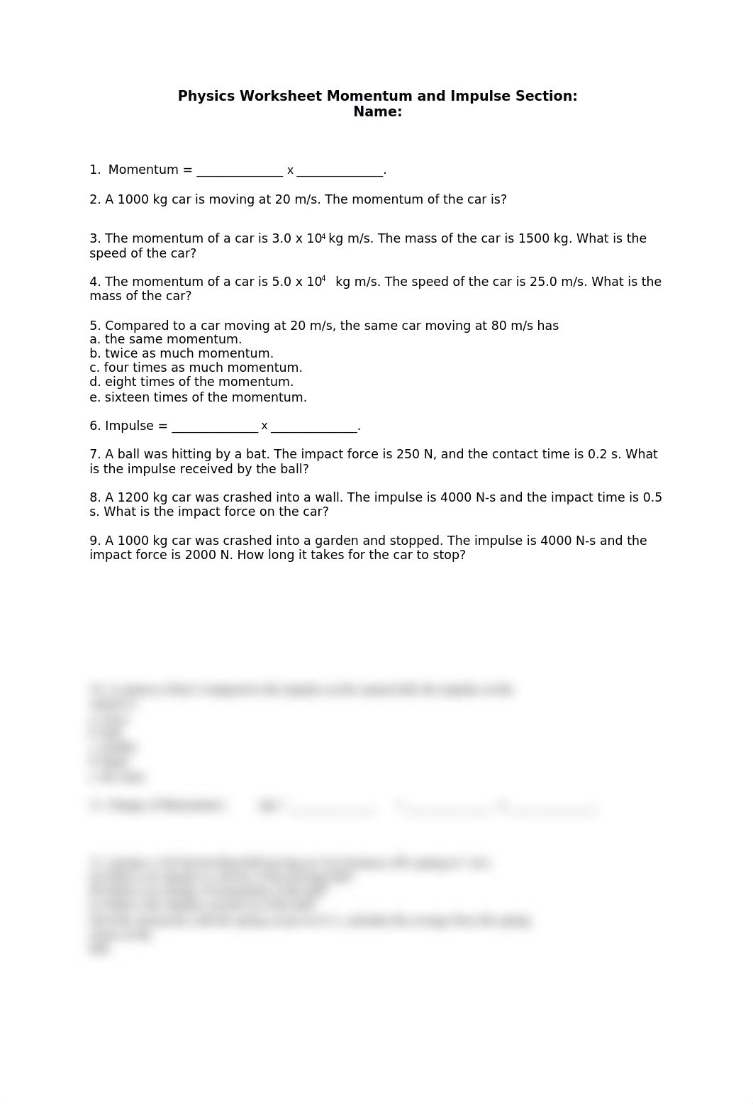 Physics Worksheet Momentum and Impulse Section.docx_delgev3gbaa_page1