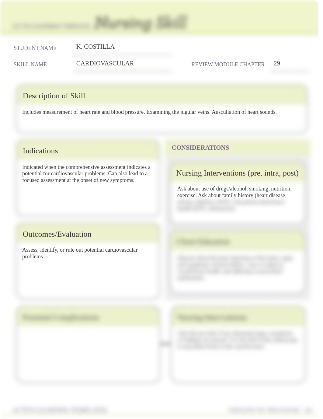 Cardiovascular Nursing Skill Template.pdf_delswf42ti2_page1