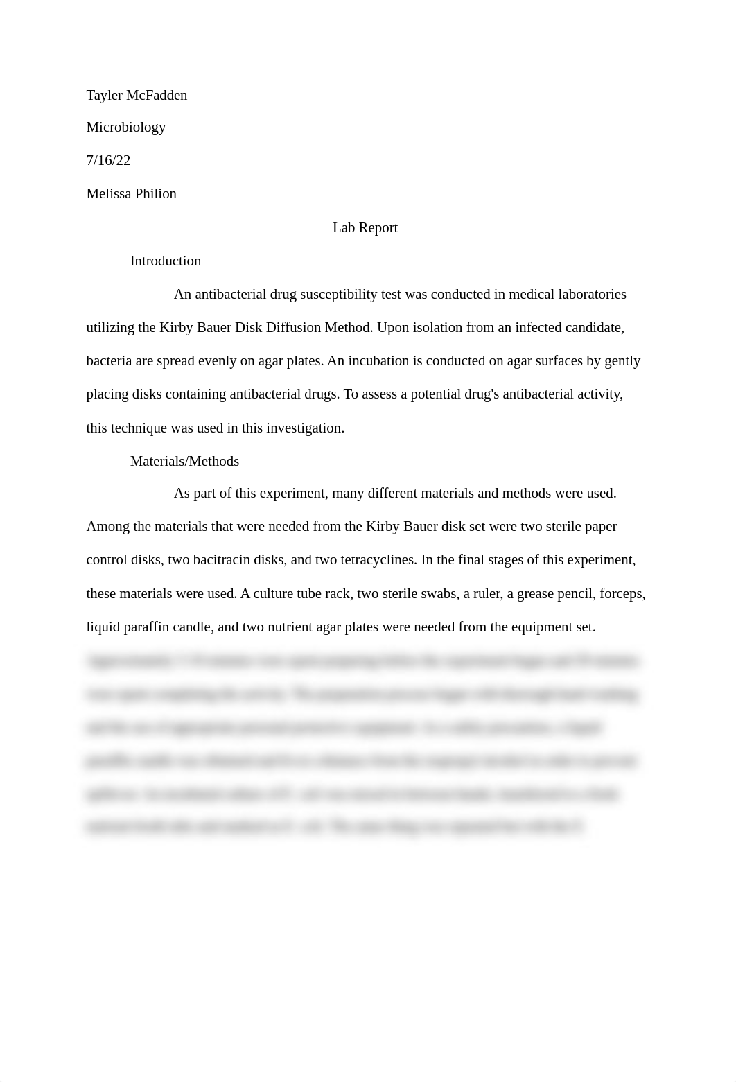 Assignment #10-Kirby Bauer Disk Diffusion Lab Report (1).pdf_dem0xjl4n0v_page1