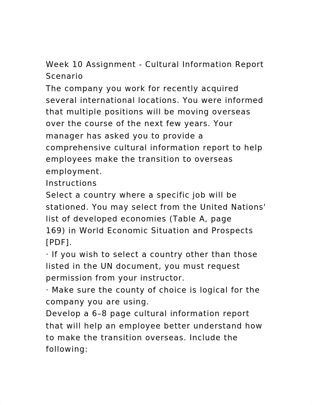 Week 10 Assignment - Cultural Information Report ScenarioThe c.docx_dem4fpooqdj_page2