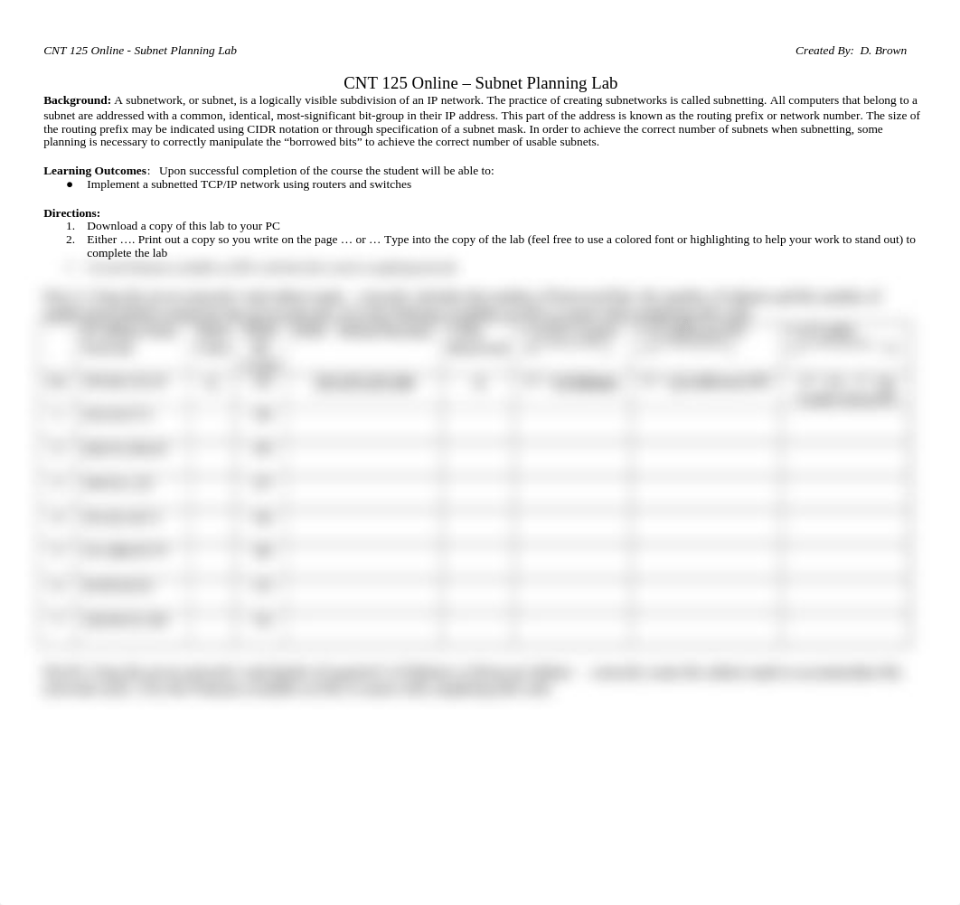 CNT 125 Online - Subnet Planning Lab.docx_demcemiv0iu_page1