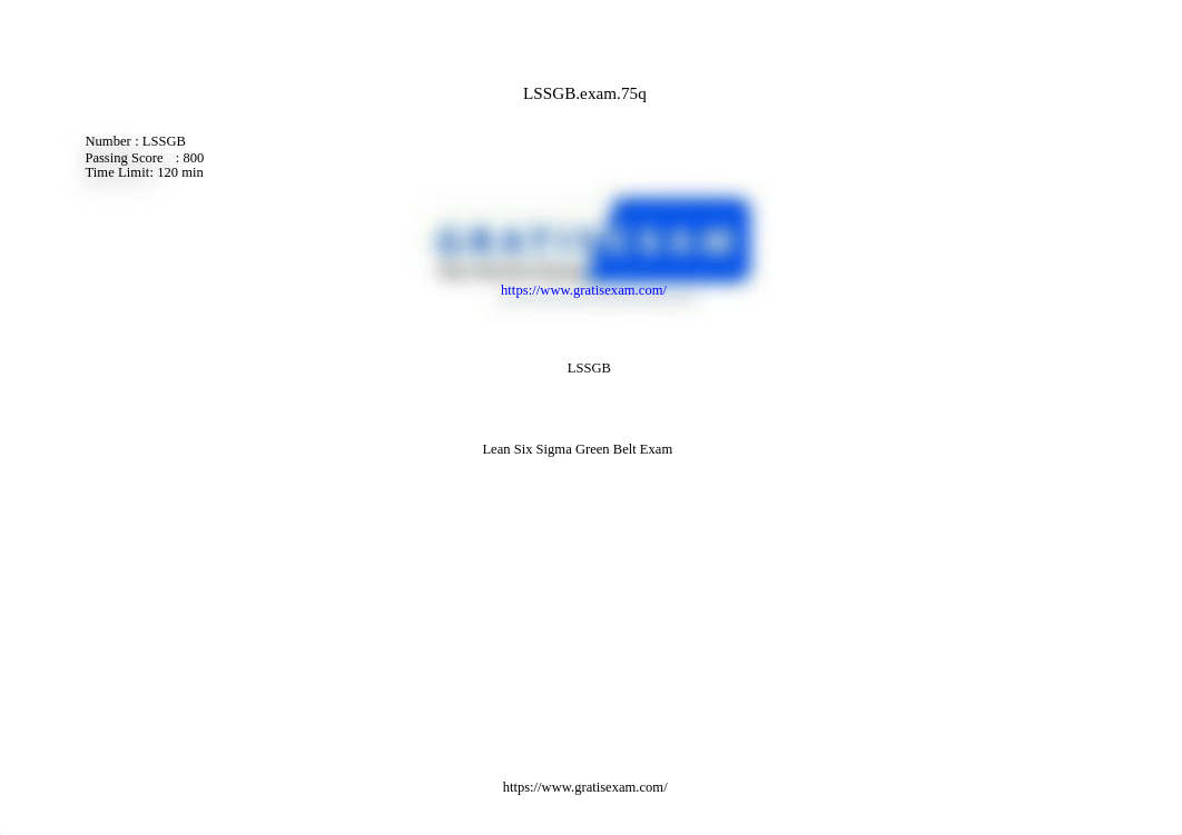 gratisexam.com-Six-Sigma.Passcertification.LSSGB.v2018-08-03.by.Gabriel.75q.pdf_dempamg4c9b_page1