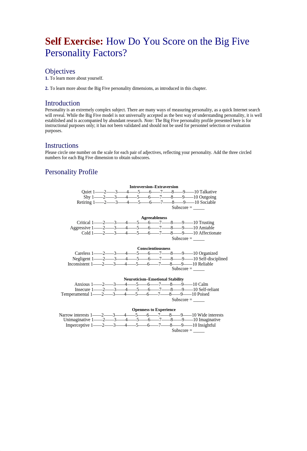 How Do You Score on the Big Five Personality Factors_demxtxjjeit_page1