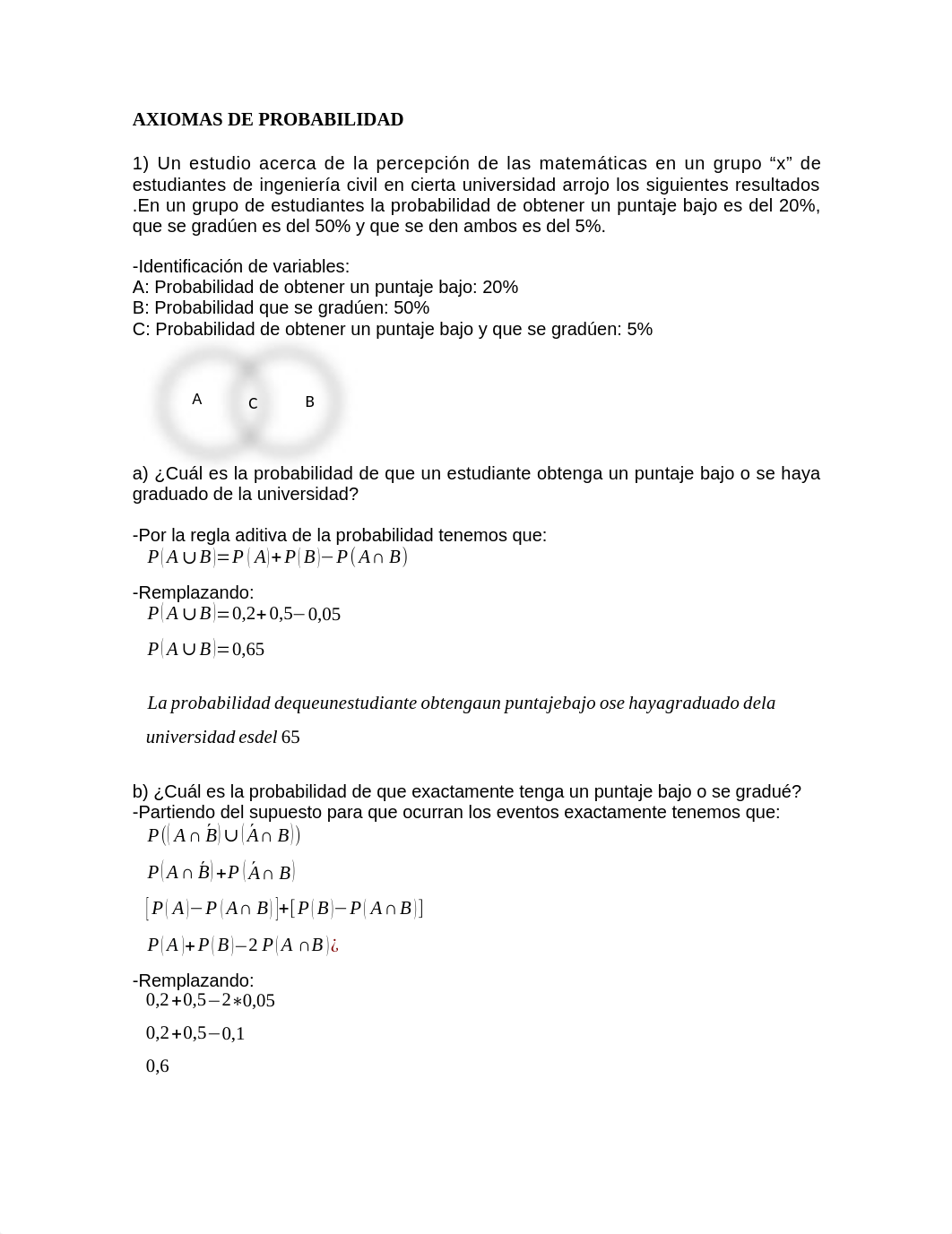 AXIOMAS DE PROBABILIDAD
1) Un estudio acerca de la percepcin de las ma_denlalaush7_page1